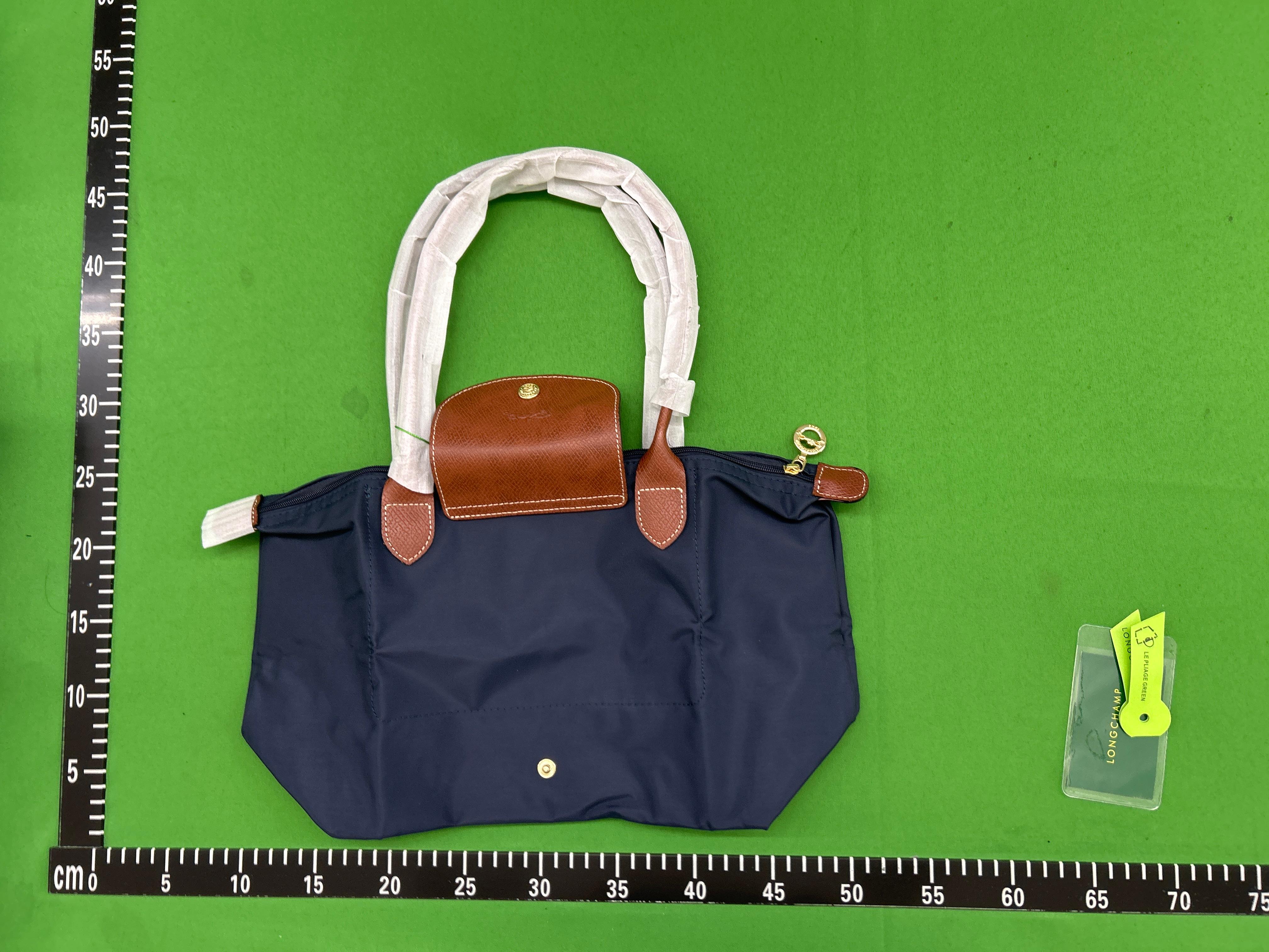 Foto QC 2 de Longchamp Le Pliage Tote Bag Blue Leather
