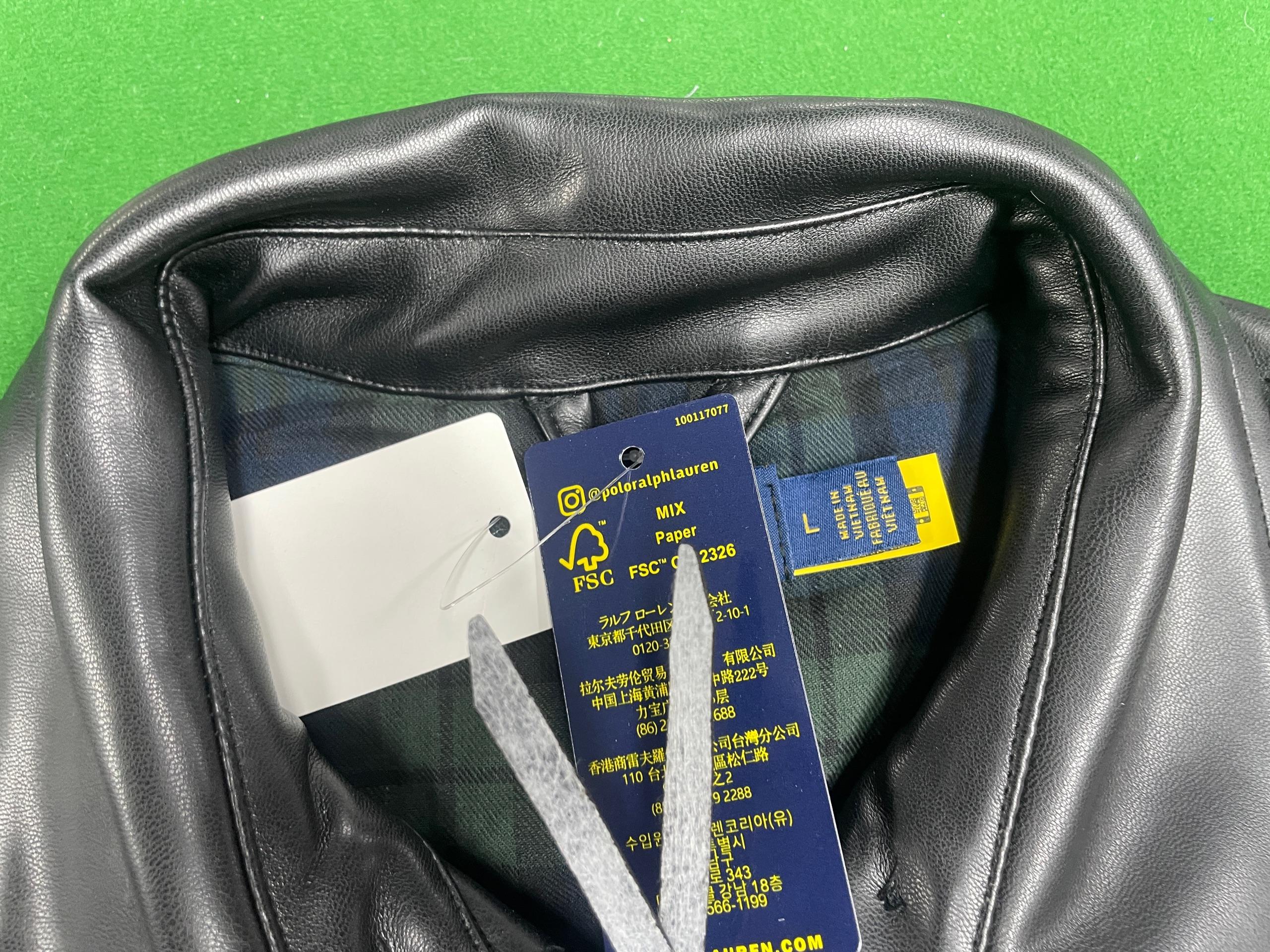 Foto QC 2 de Polo Ralph Lauren Leather Jacket Black