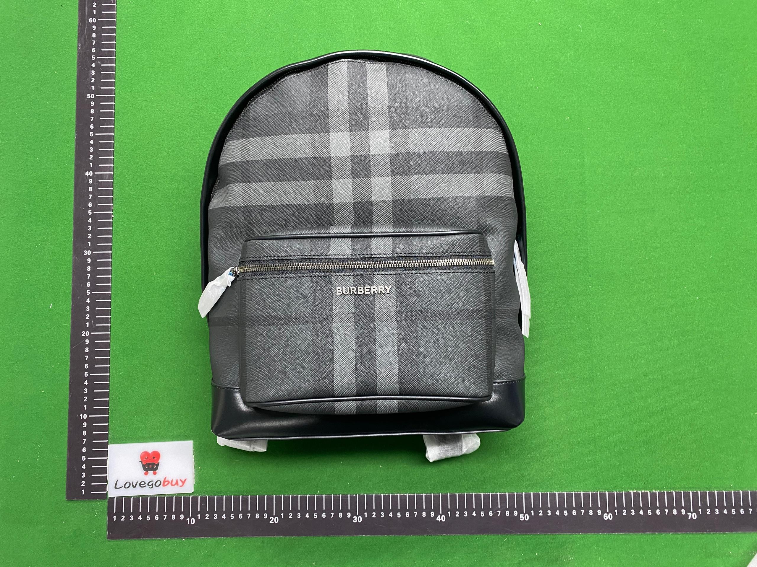Foto QC 2 de Burberry Jett Backpack Charcoal London Check