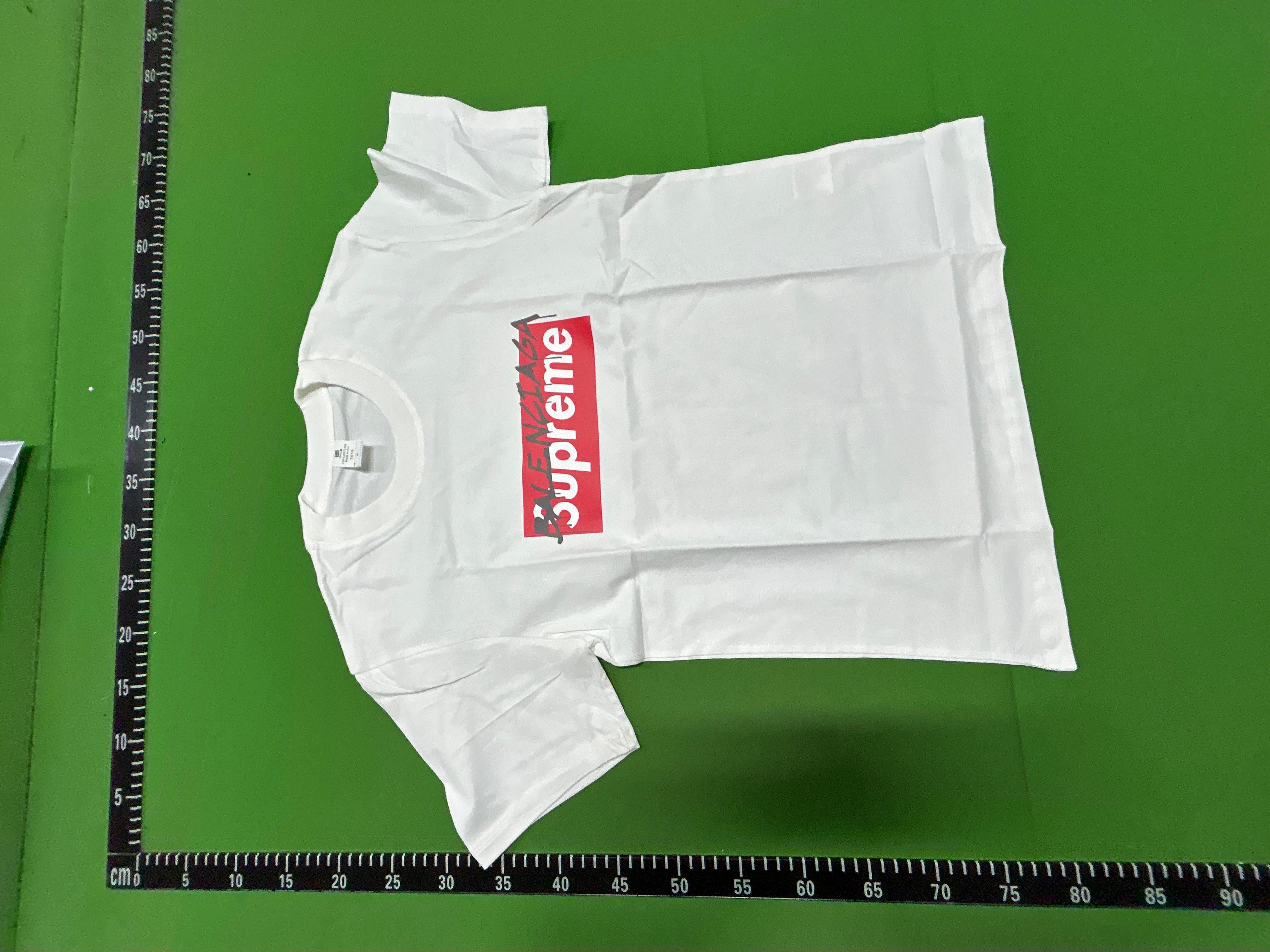 Foto QC 6 de Balenciaga T-shirt Tape Logo White