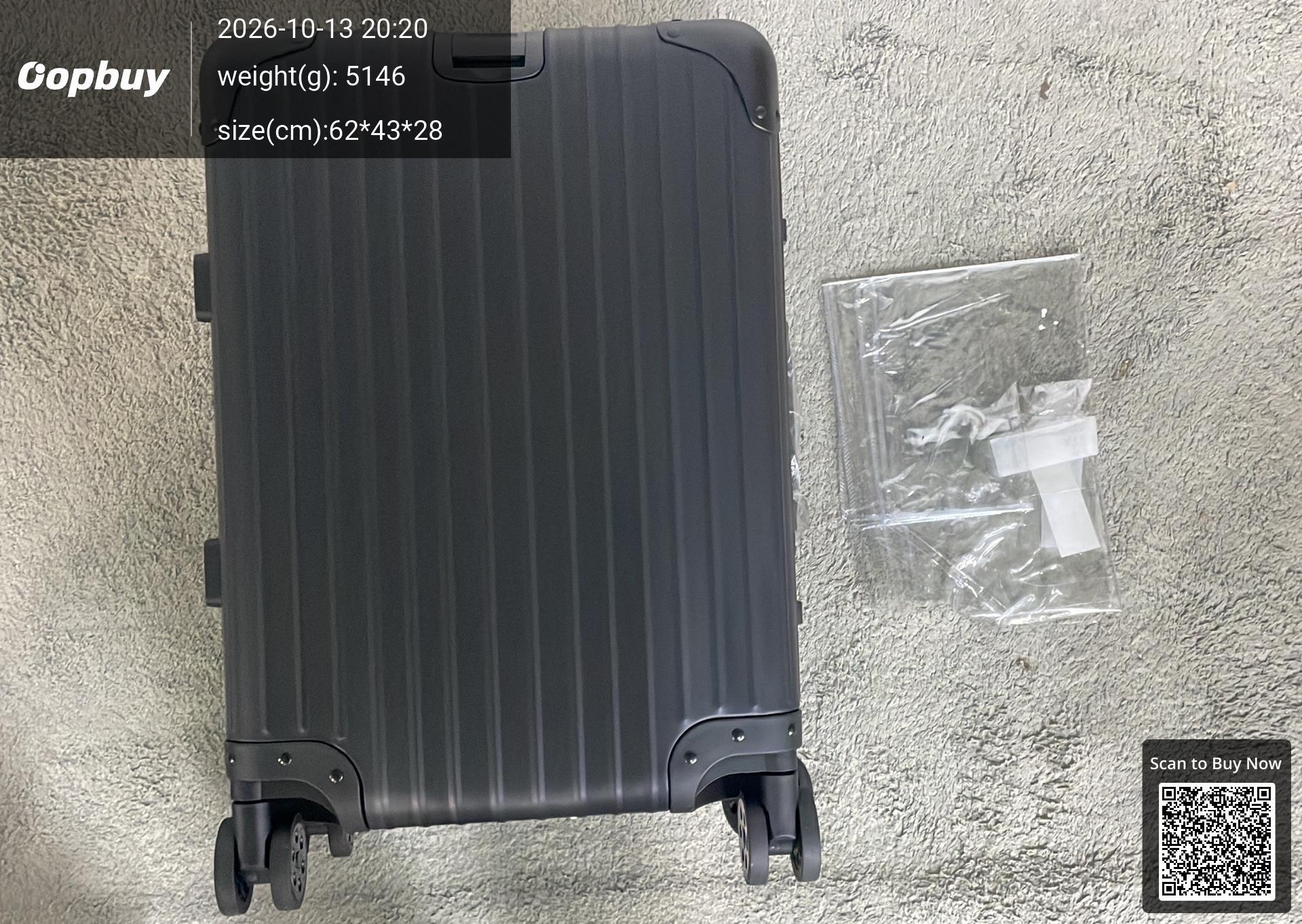 Foto QC 6 de Other Aluminum Magnesium Alloy Trolley Suitcase 20" Retro Red