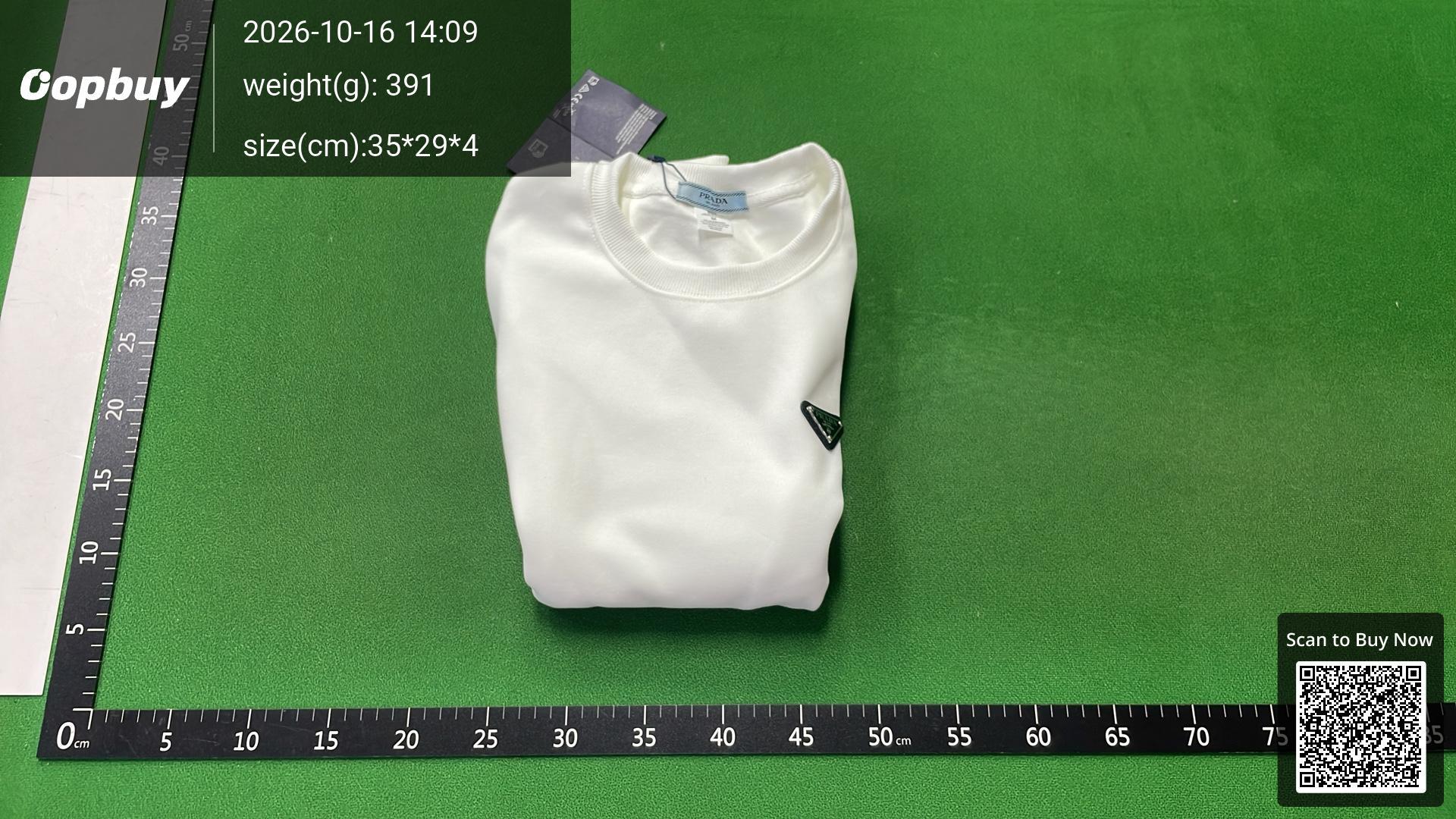 Foto QC 8 de Prada Triangle Logo Crewneck Sweater Black