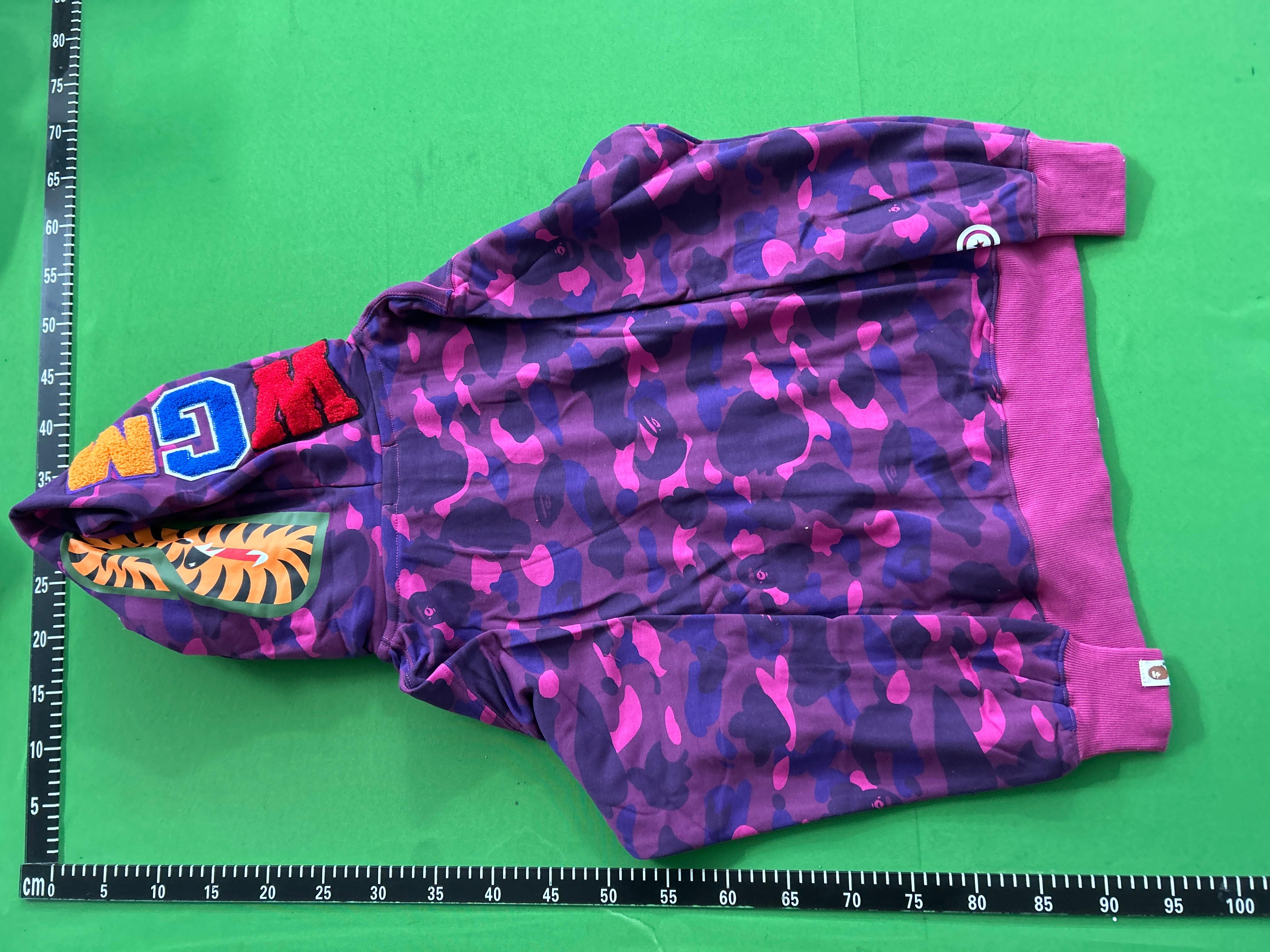 Foto QC 8 de BAPE Space Camo Shark Full Zip Hoodie Jacket Black