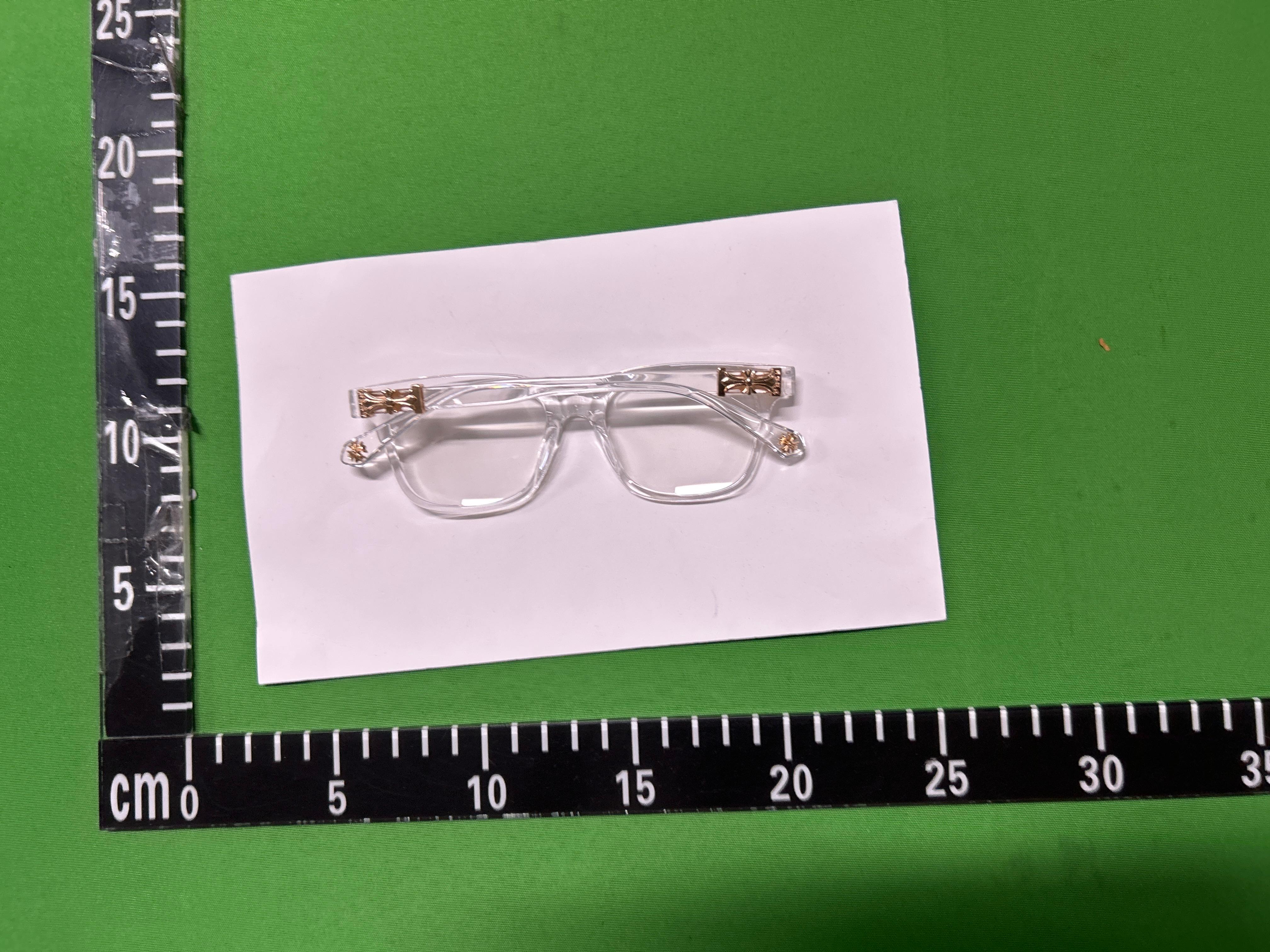 Foto QC 2 de Chrome Hearts Square-Frame Acetate Sunglasses Black (2273)