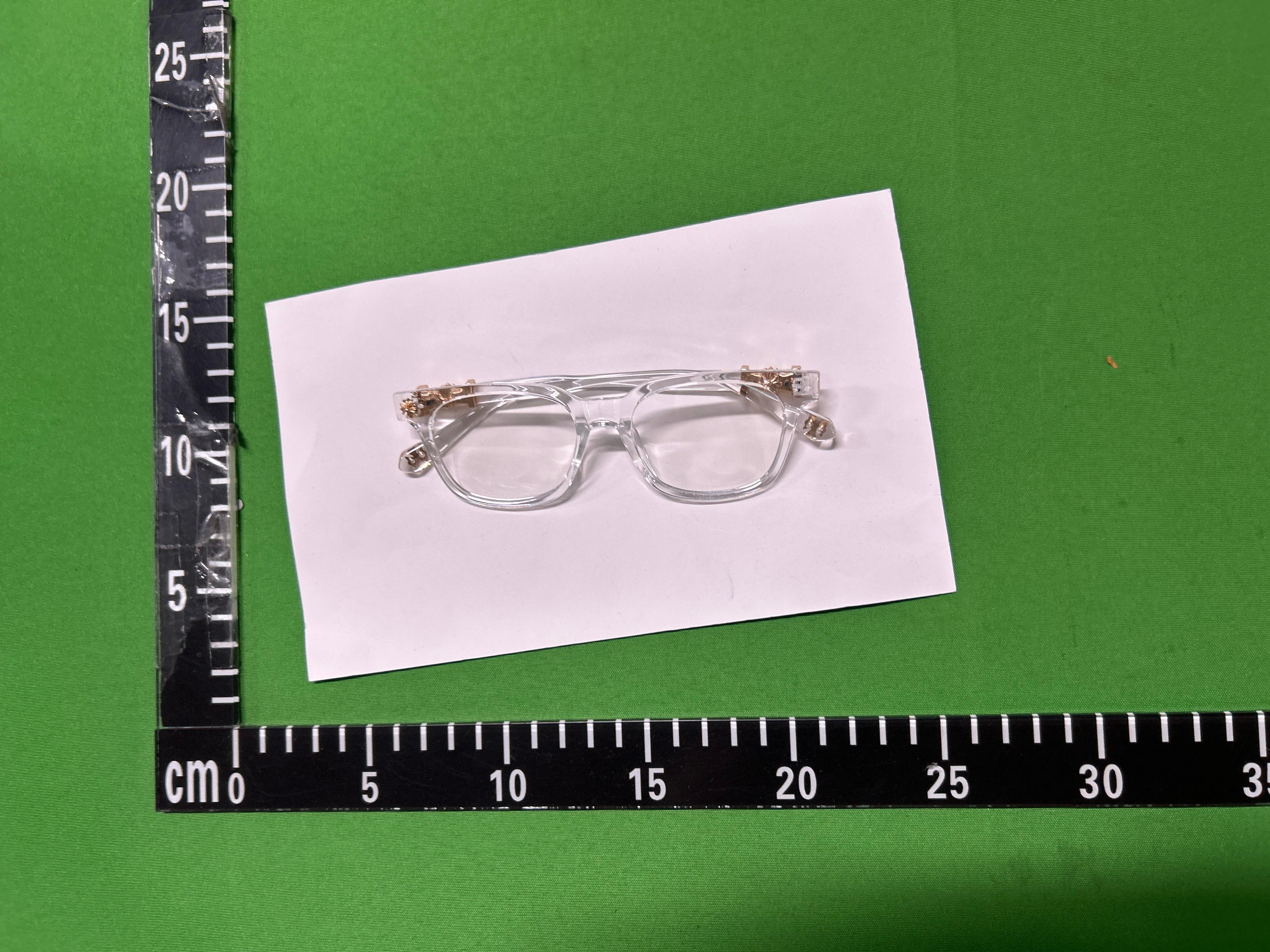 Foto QC 1 de Chrome Hearts Square-Frame Acetate Sunglasses Black (2273)