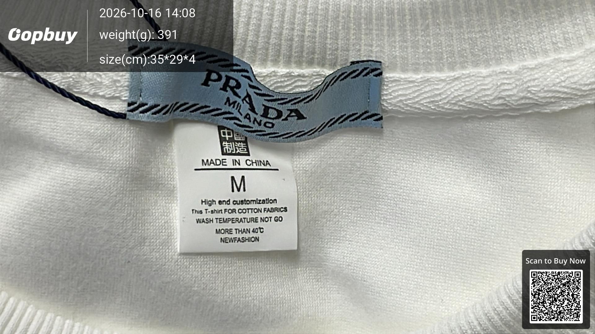 Foto QC 5 de Prada Triangle Logo Crewneck Sweater Black