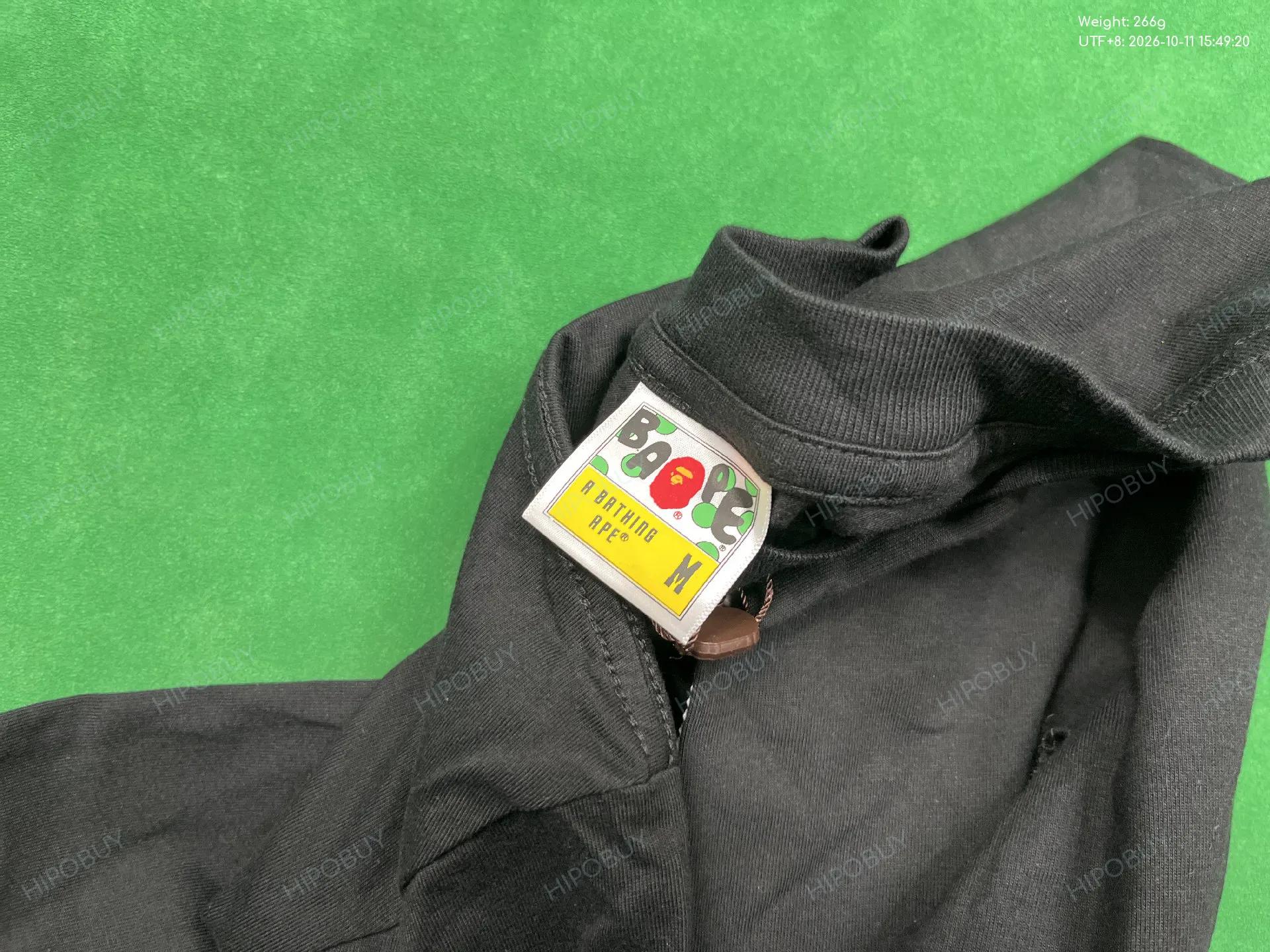 Foto QC 1 de BAPE Big Ape Head Outline T-shirt Black