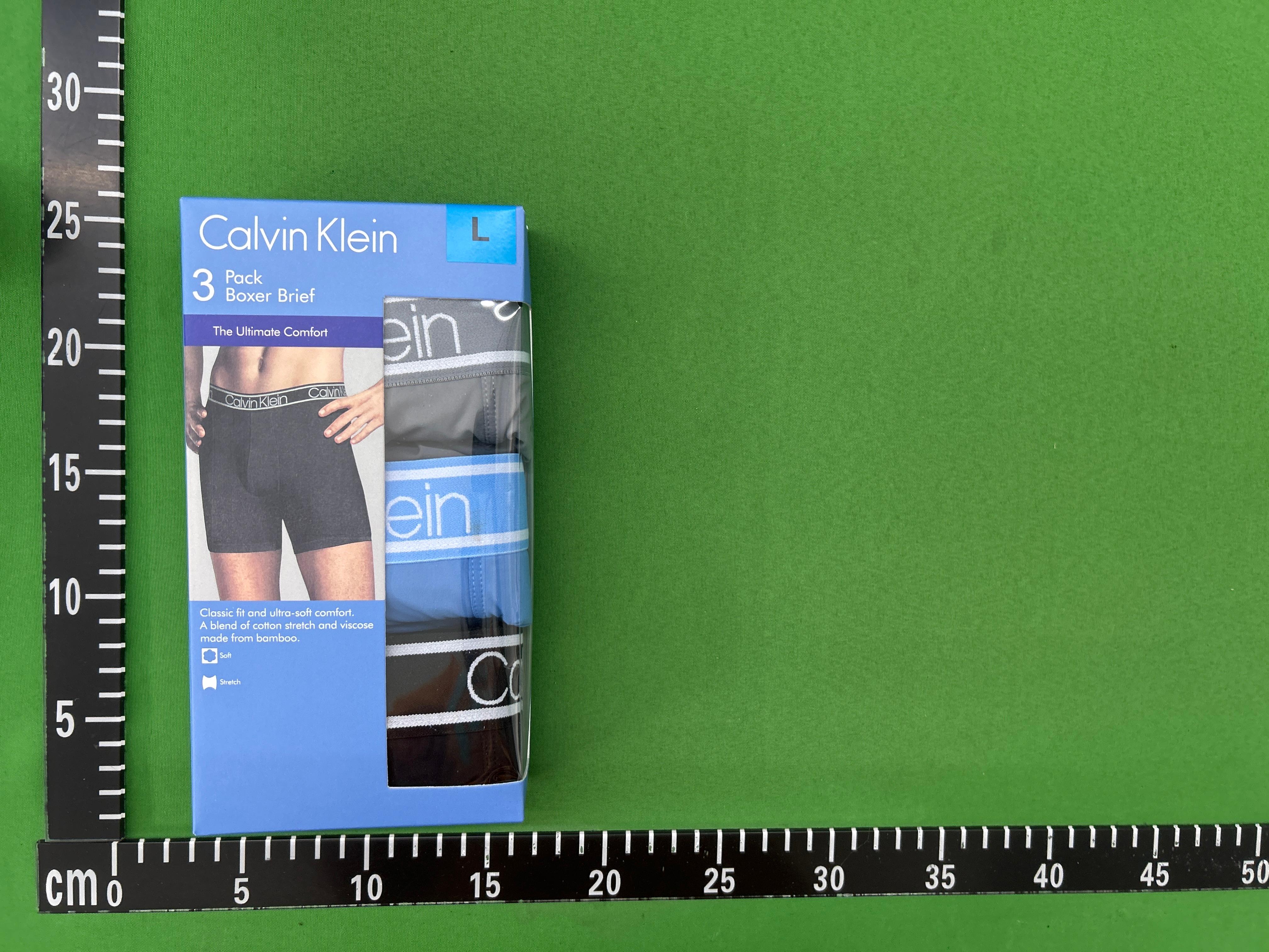 Foto QC 1 de Calvin Klein Underwear Bamboo Viscose Boxer Briefs 3-Pack Black Grey Blue