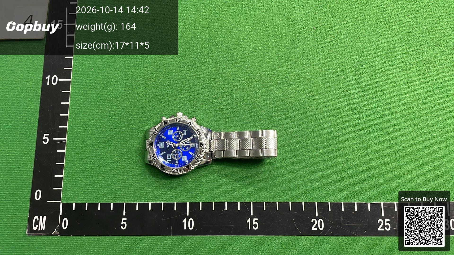 Foto QC 7 de Geneva Chronograph Style Quartz Men's Watch