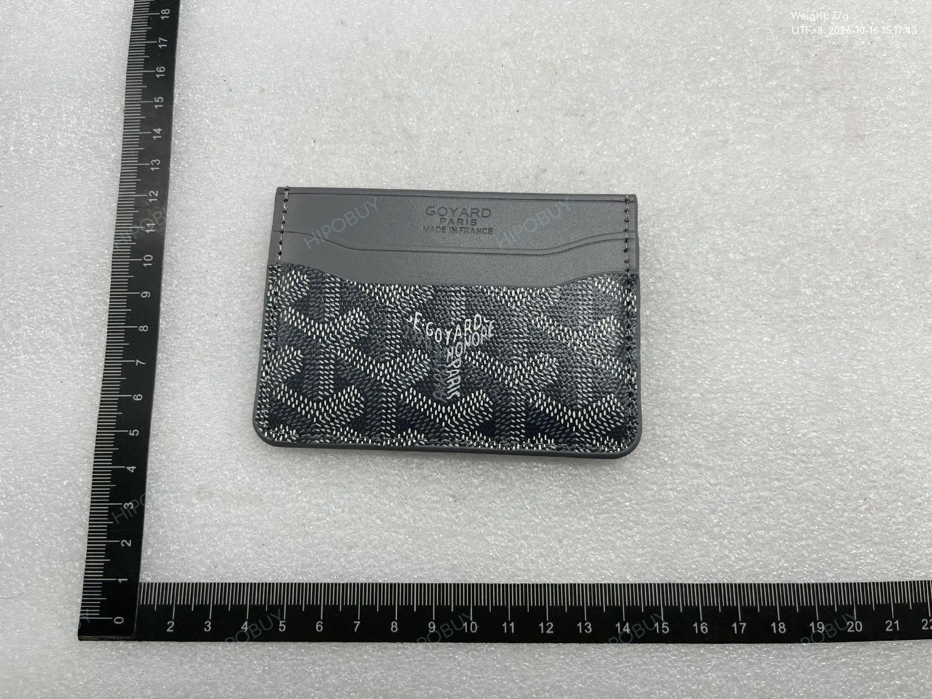 Foto QC 3 de Goyard Saint Sulpice Card Holder Goyardine Canvas Black