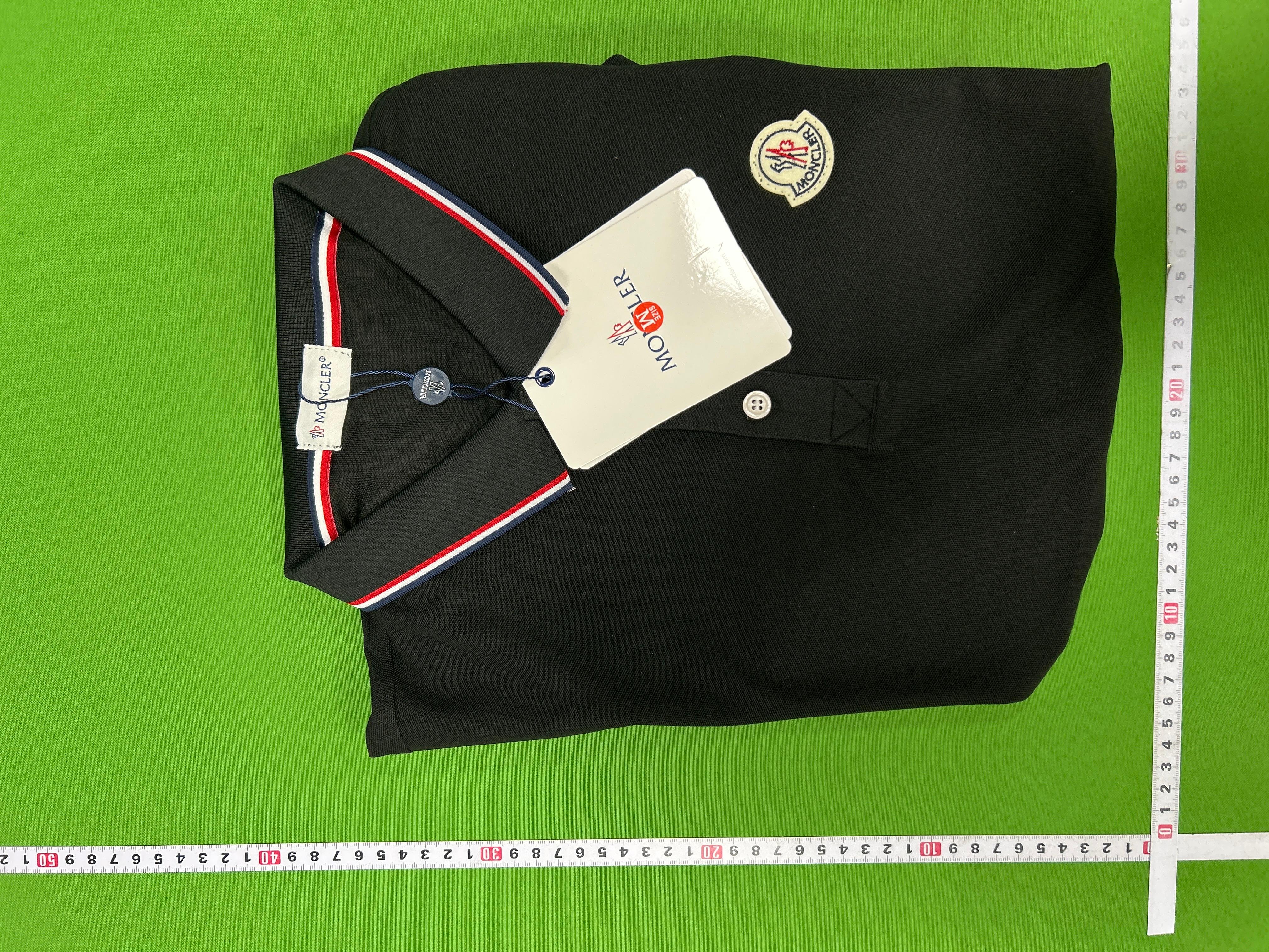 Foto QC 1 de Moncler Shirt Logo Patch Tricolor Trim Black