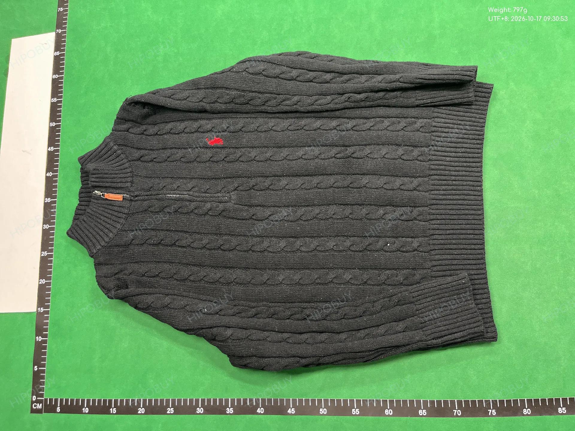 Foto QC 2 de Polo Ralph Lauren Cable Knit Crewneck Sweater Navy