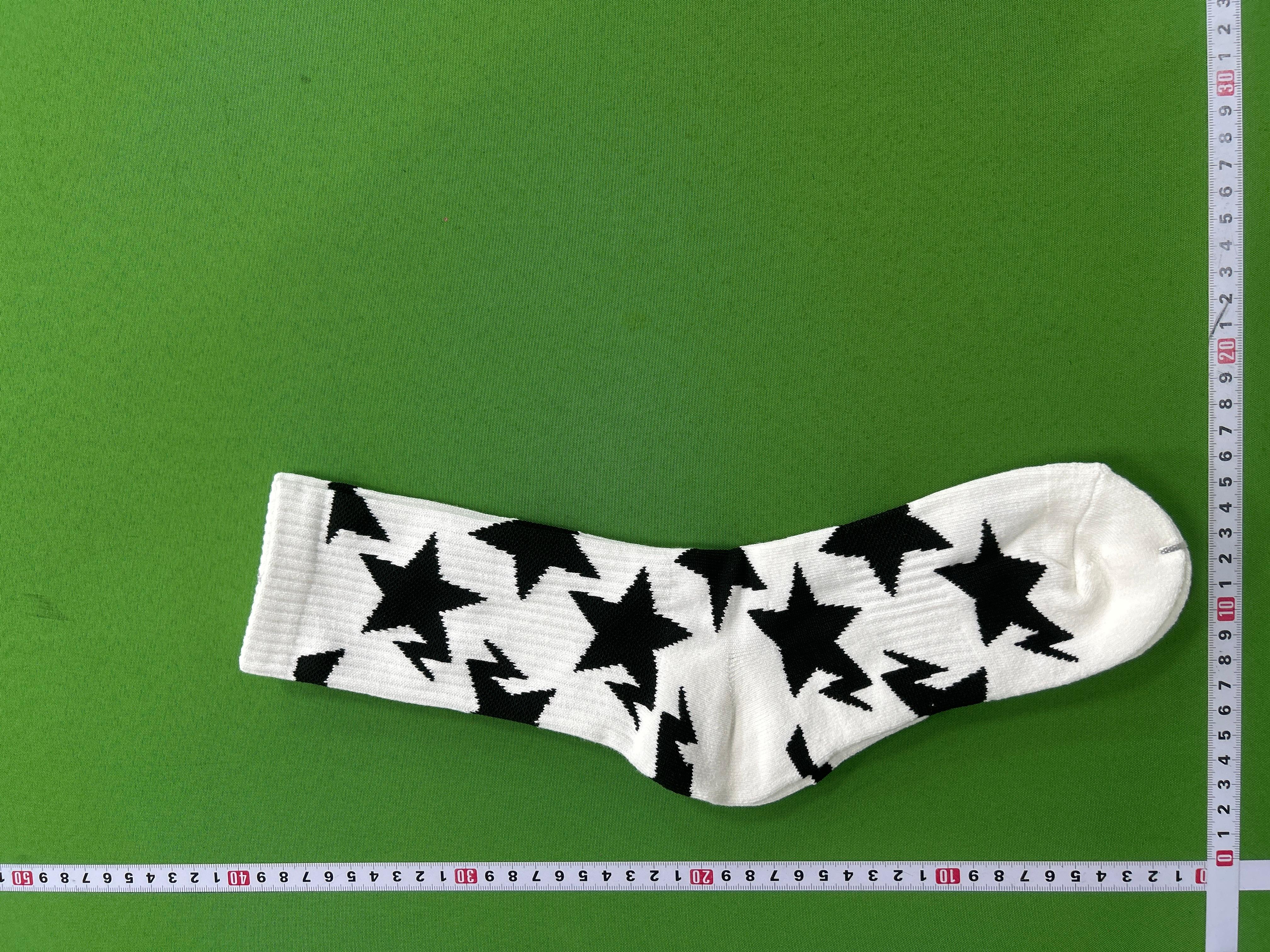 Foto QC 2 de BAPE Sta Crew Socks Pattern White Black