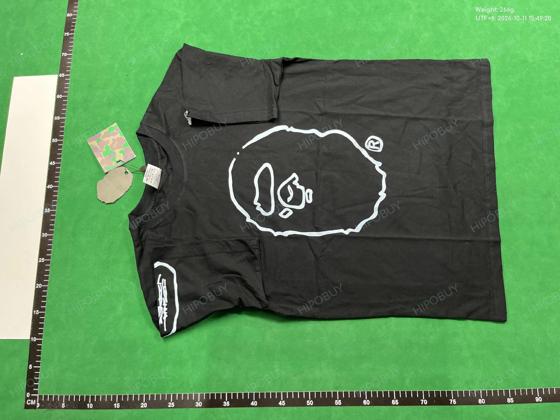 Foto QC 2 de BAPE Big Ape Head Outline T-shirt Black
