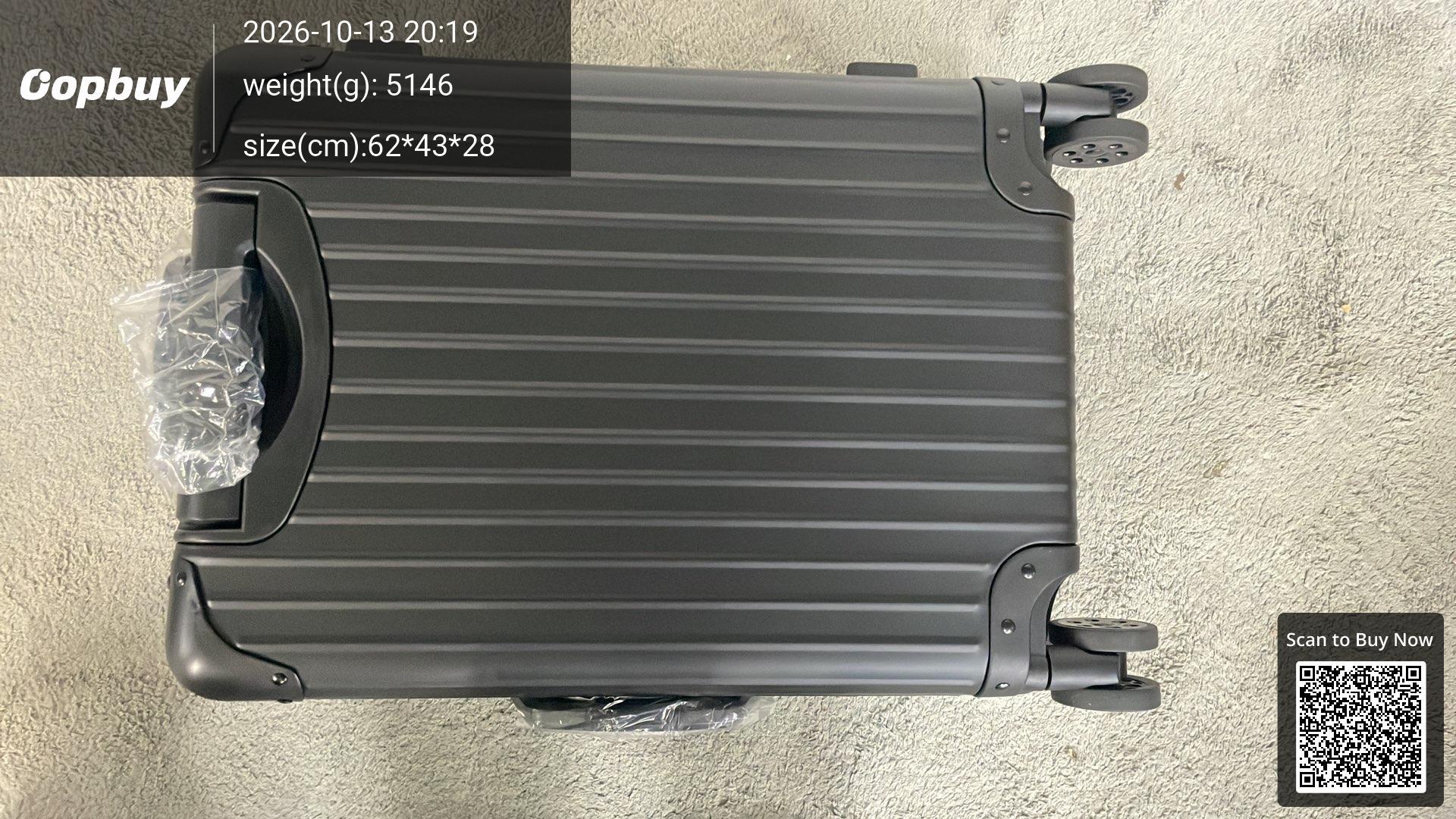 Foto QC 5 de Other Aluminum Magnesium Alloy Trolley Suitcase 20" Retro Red