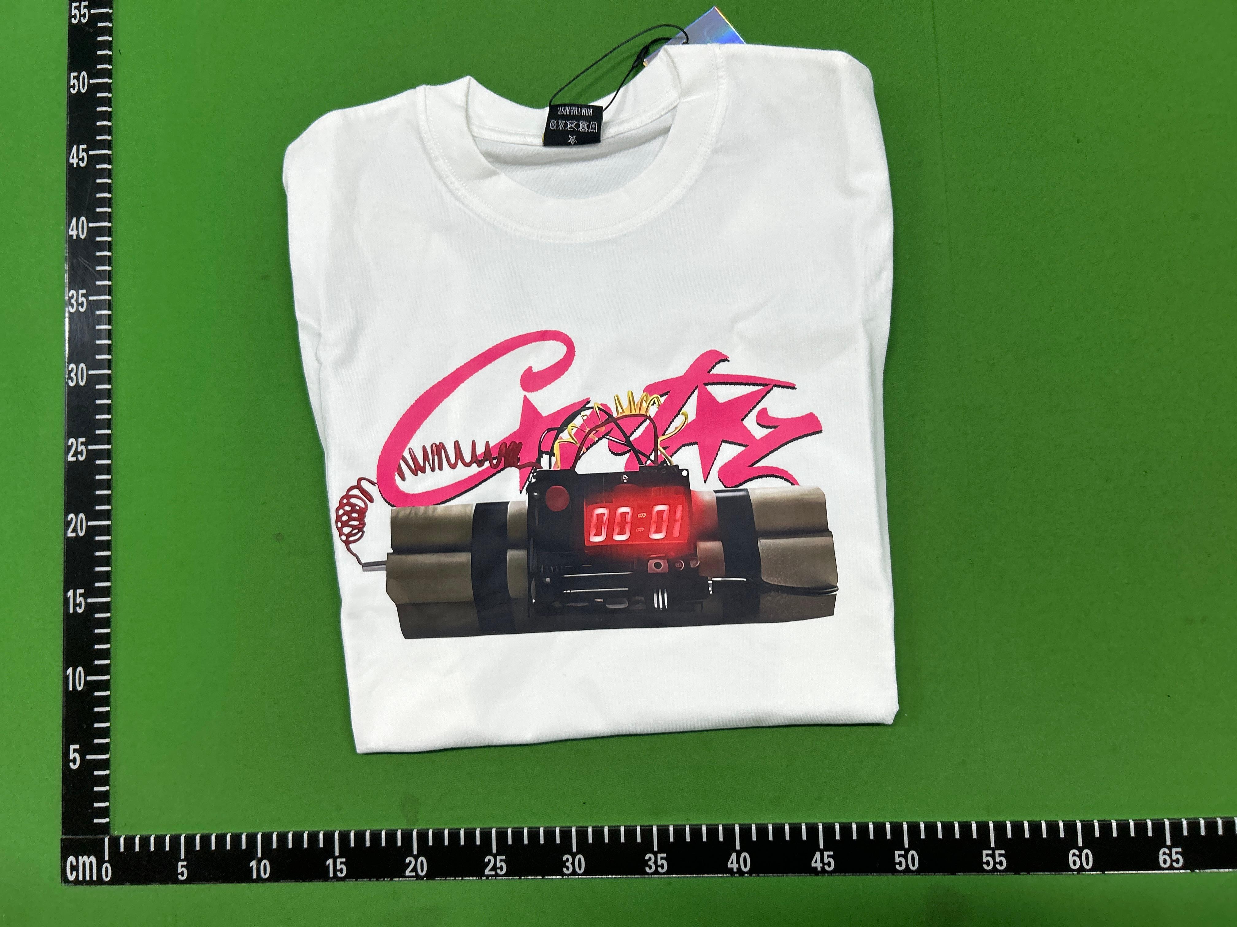 Foto QC 1 de Corteiz T-shirt Time Bomb Pink Graphic Black