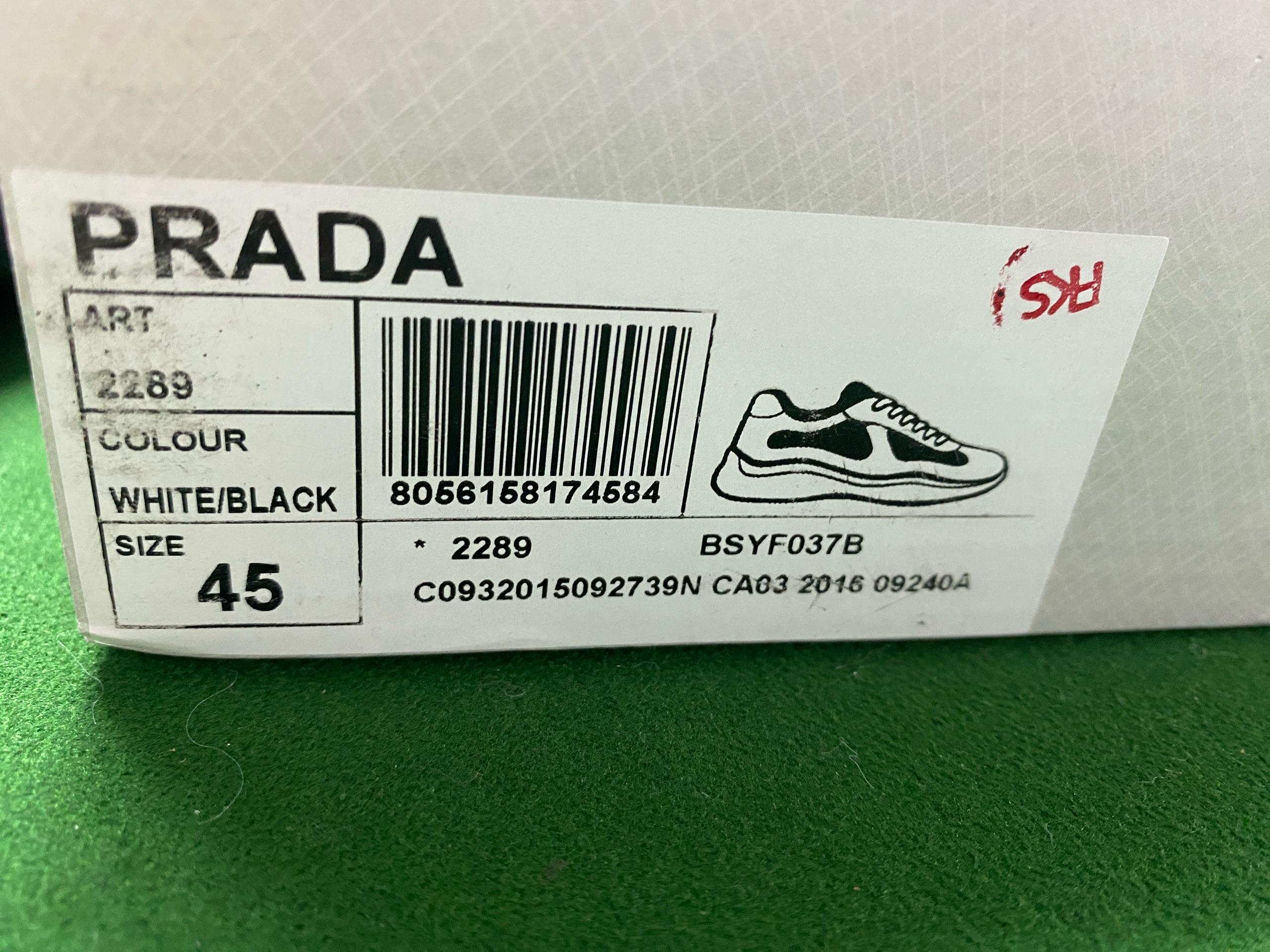 Foto QC 3 de Prada America's Cup Patent Leather Mesh Low Navy Silver
