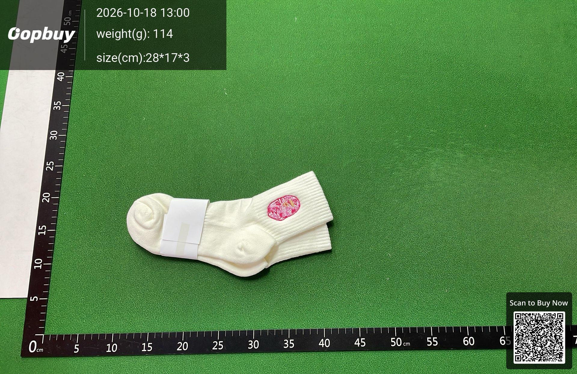 Foto QC 3 de A Bathing Ape Ape Head Ankle Socks White
