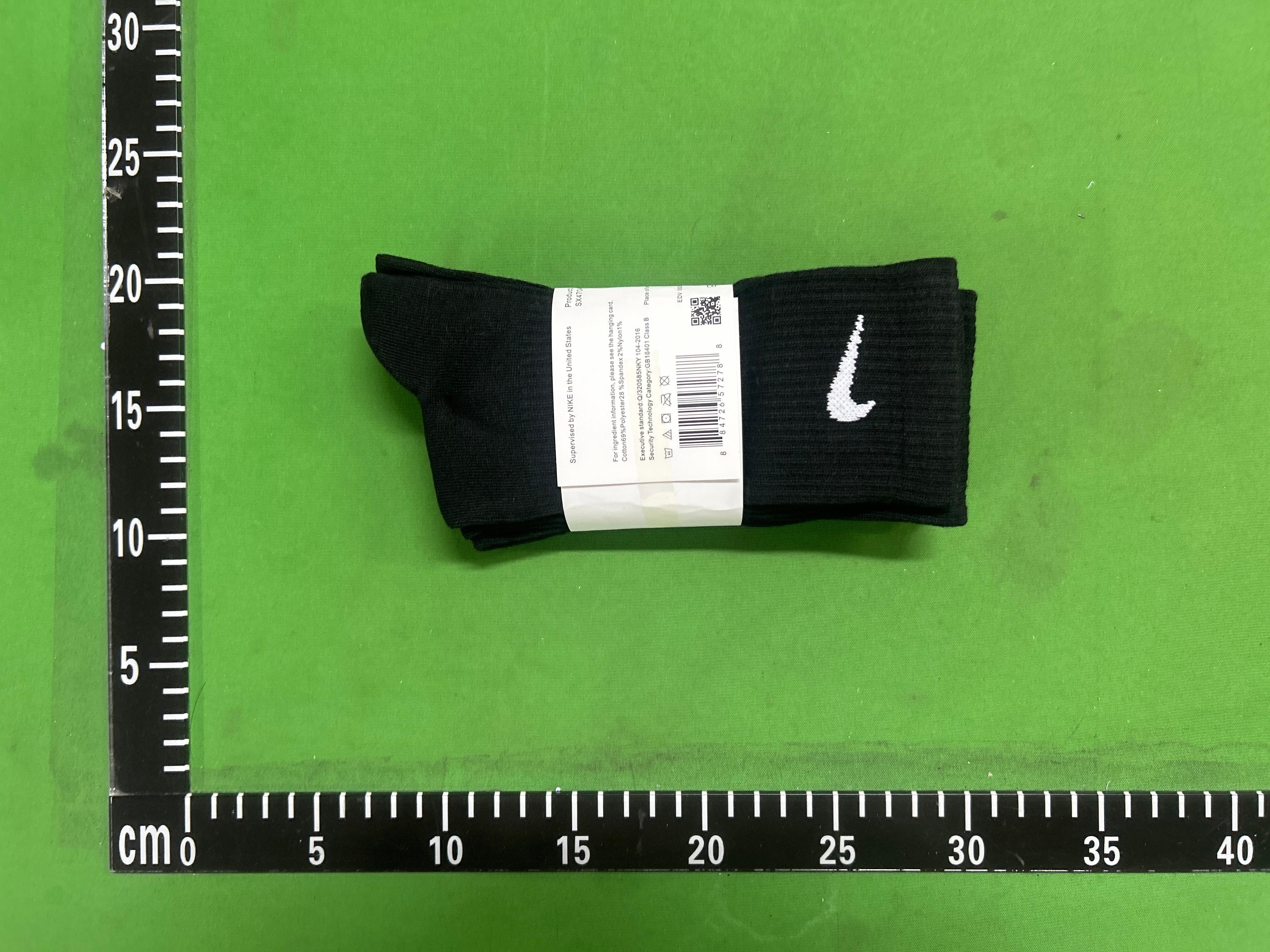 Foto QC 5 de Unbranded Crew Socks Cushioned Black