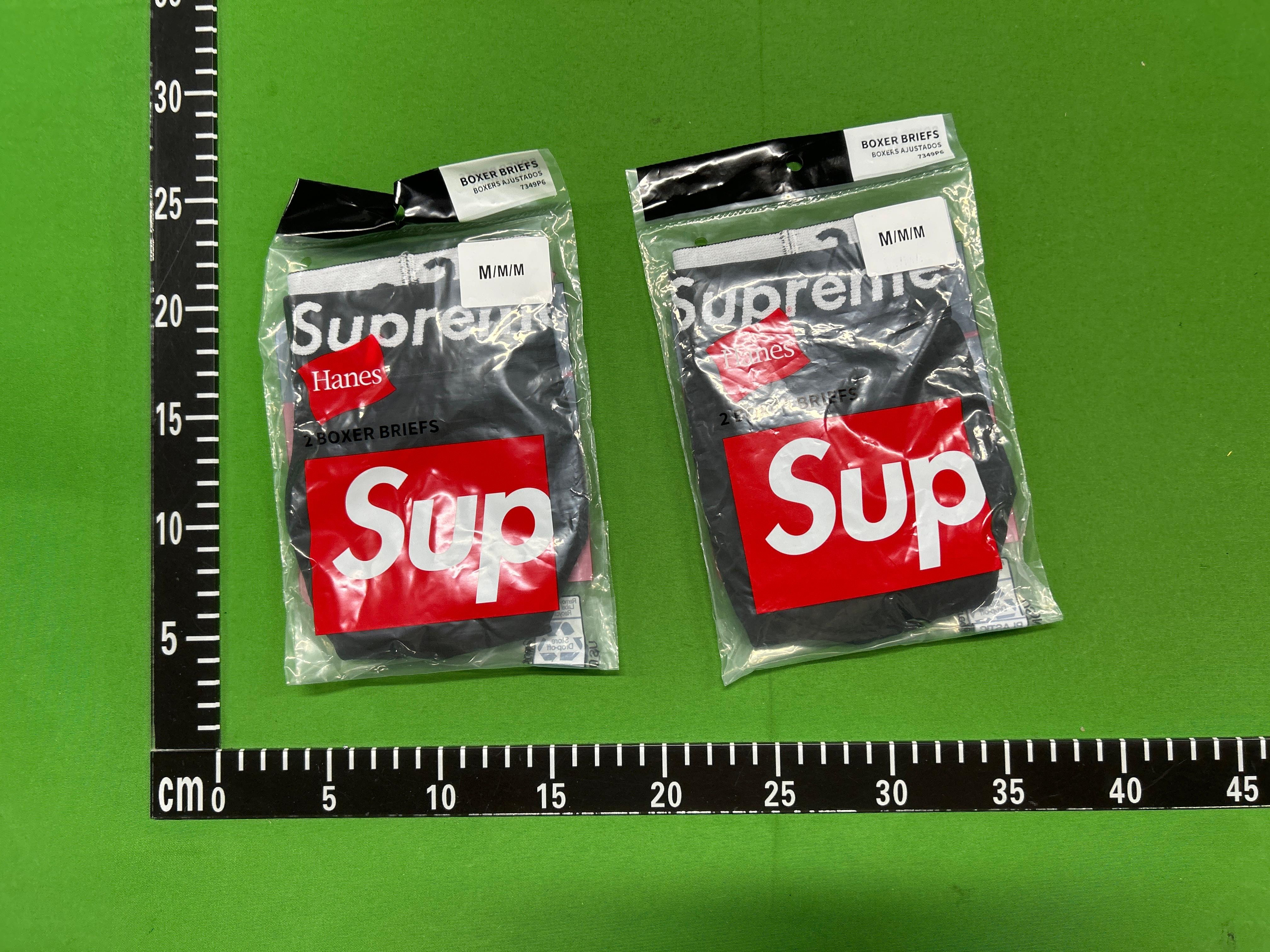 Foto QC 1 de Supreme Underwear Cotton Boxer Briefs Black