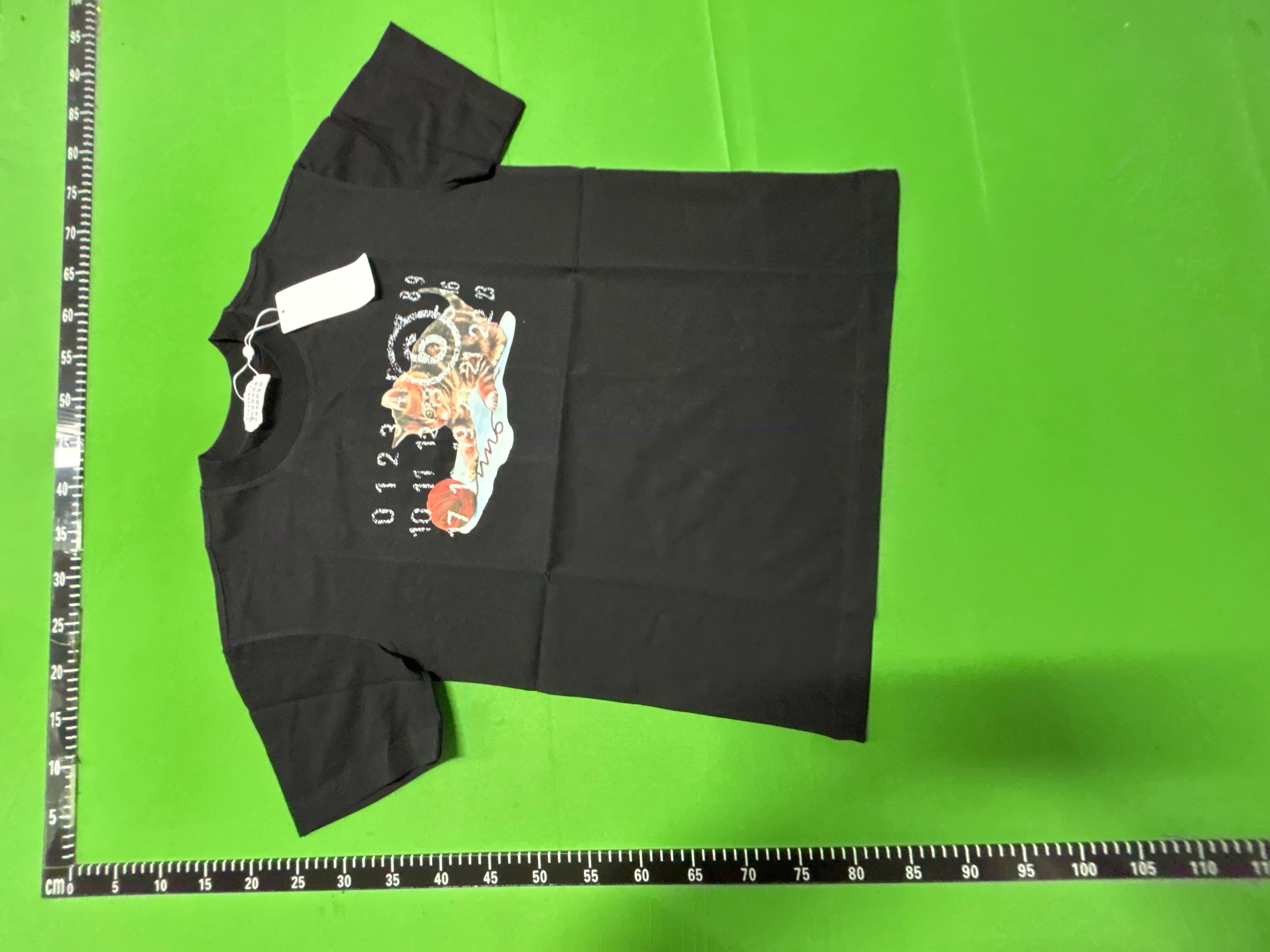 Foto QC 3 de Maison Margiela T-shirt Numeric Logo Pixel Print Black