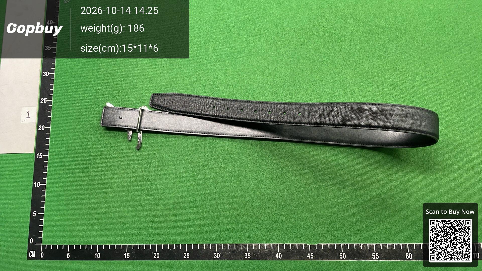Foto QC 6 de Other Signature Buckle Belt Black