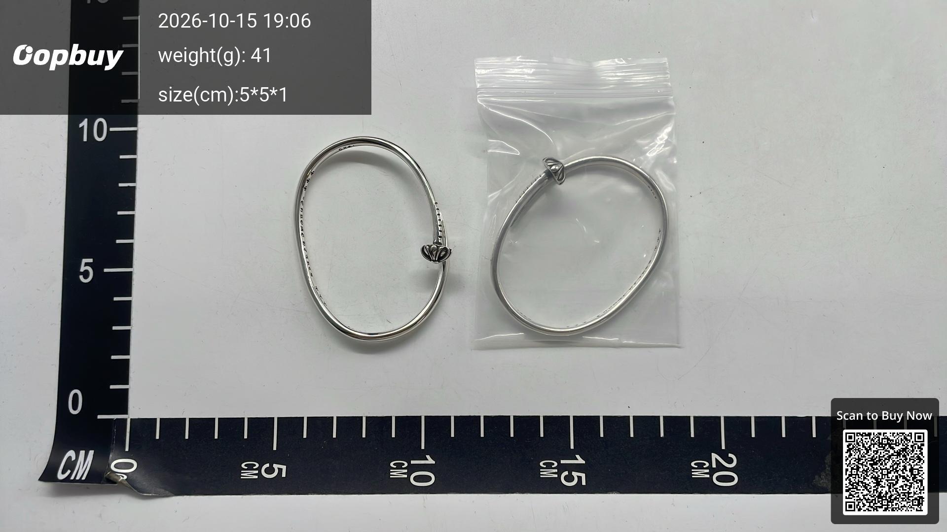 Foto QC 3 de Chrome Hearts Cross Bracelet Silver