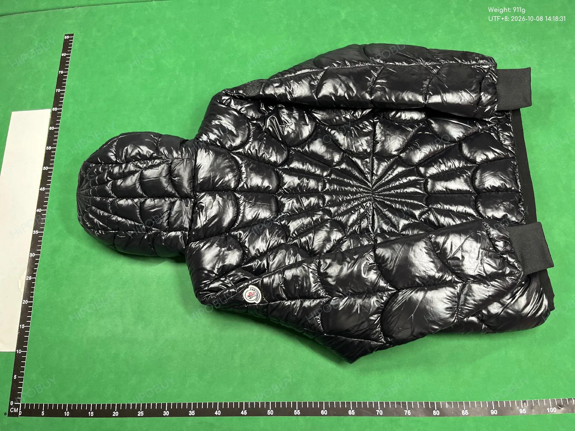 Foto QC 7 de Moncler Spider Web Quilted Down Jacket Black