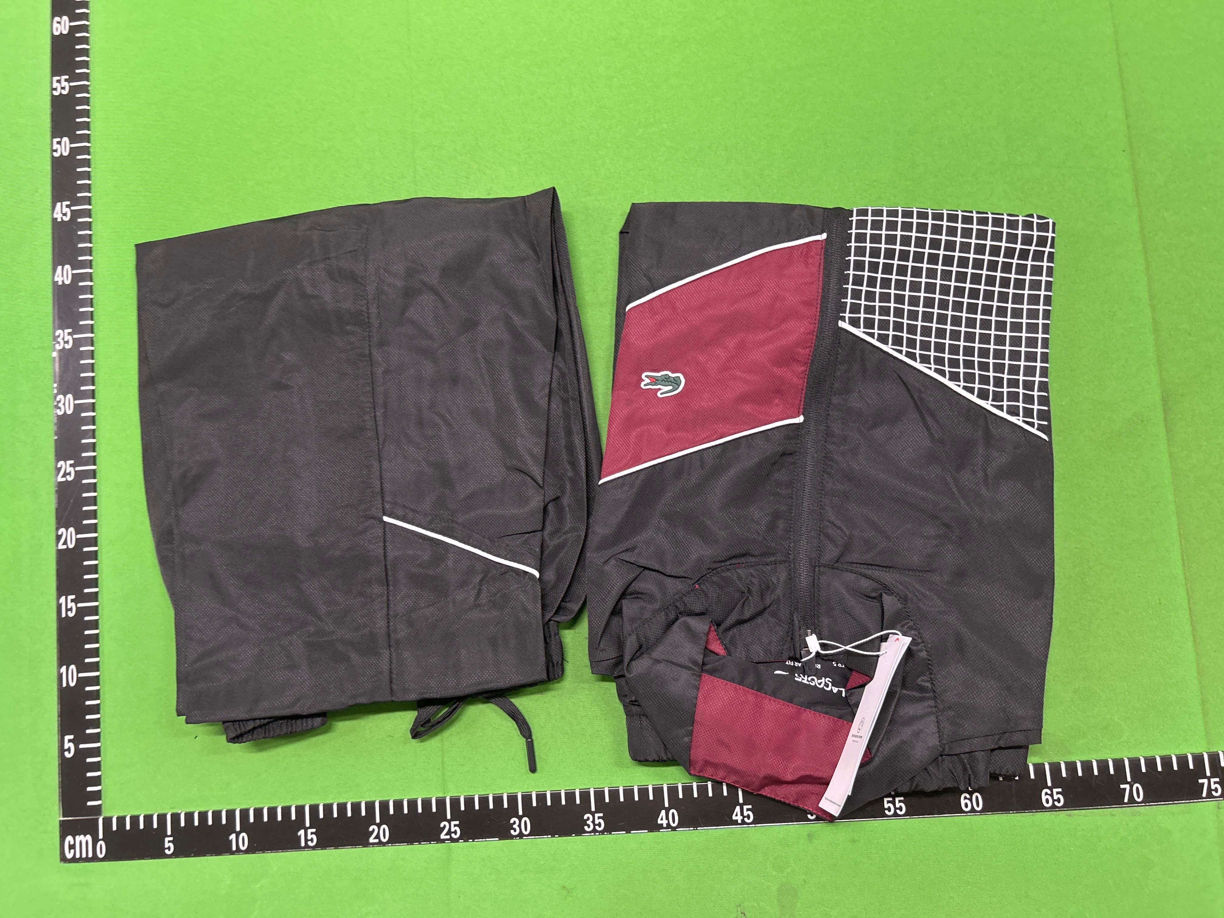 Foto QC 1 de Lacoste Sport Windbreaker Jacket Colorblock Checkered Black
