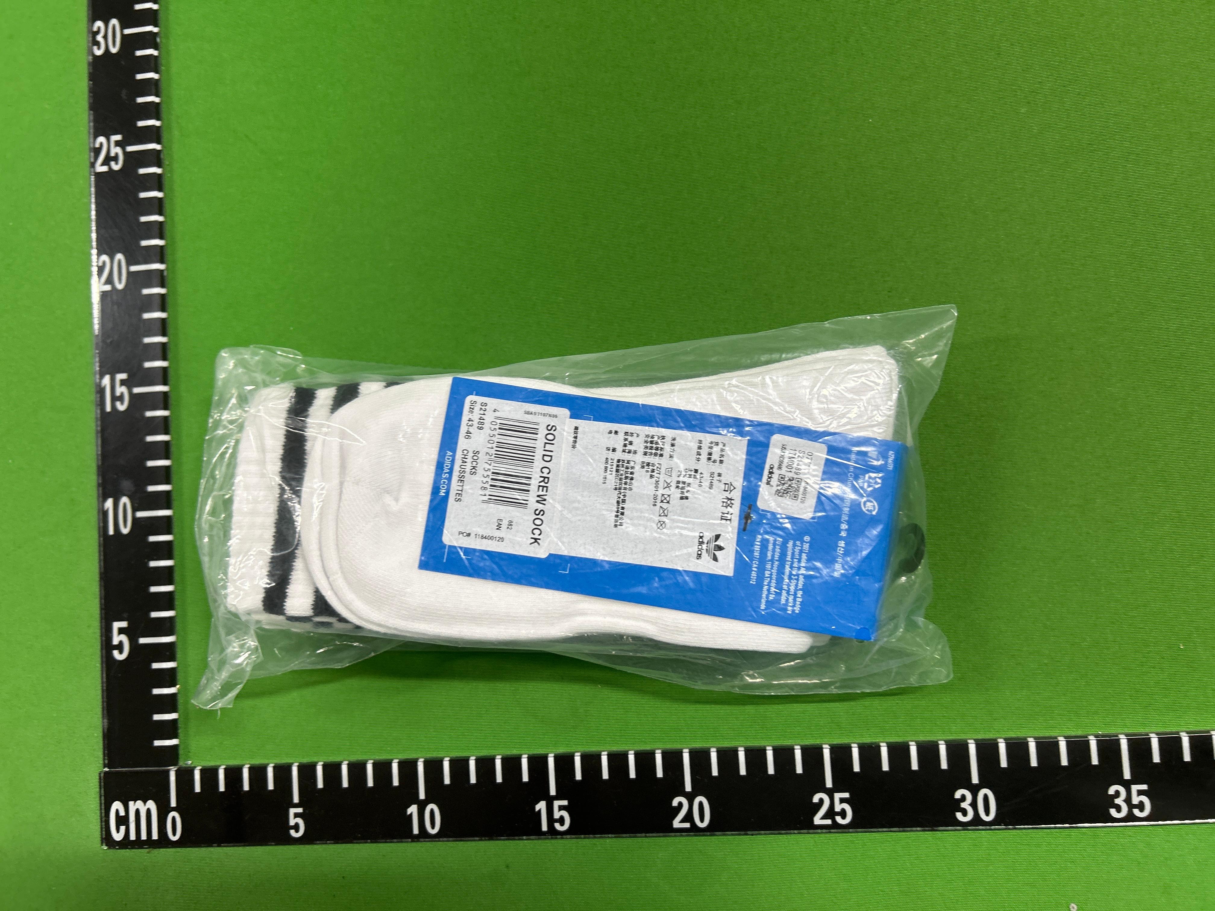 Foto QC 2 de adidas Originals Crew Socks 3-Stripes Trefoil Black White
