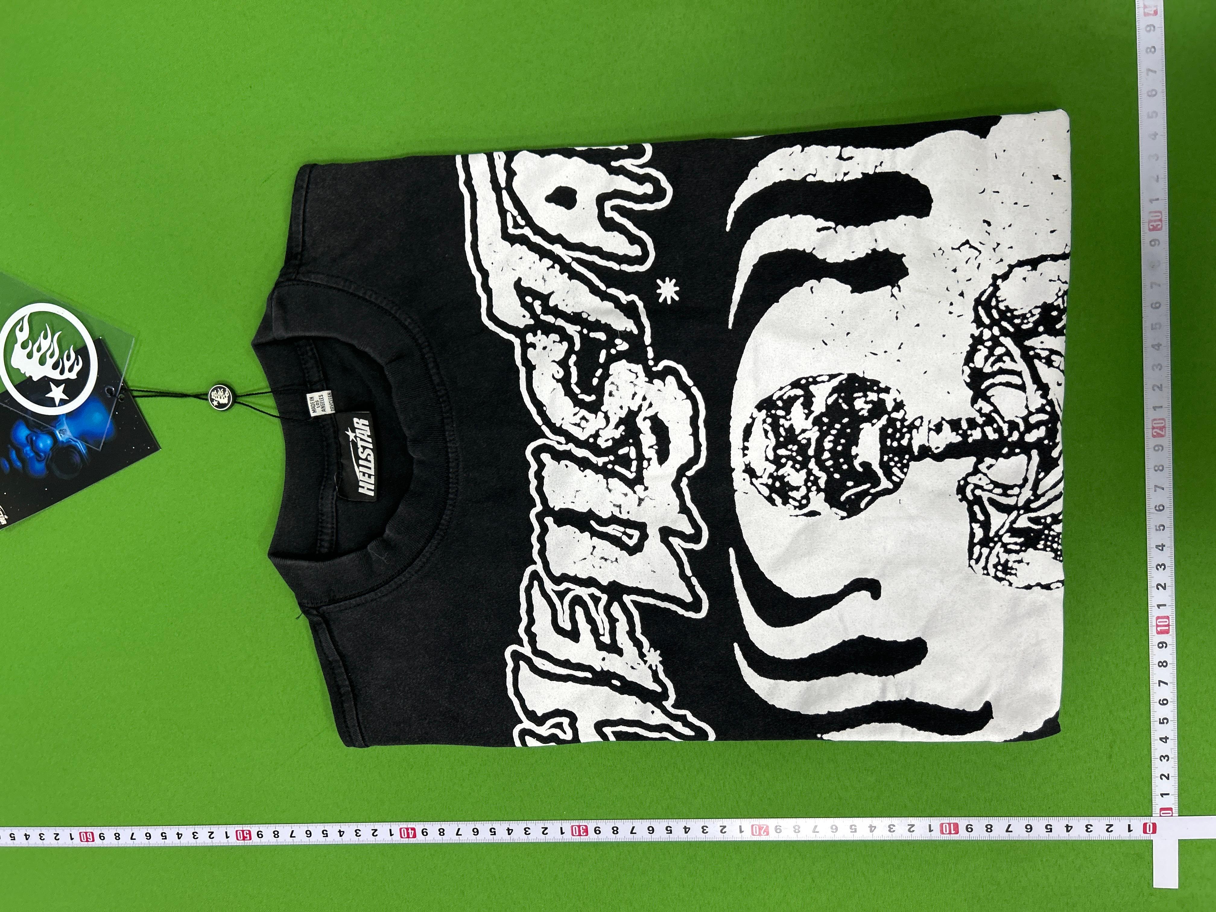 Foto QC 5 de Hellstar Yoga Skeleton T-shirt Washed Black