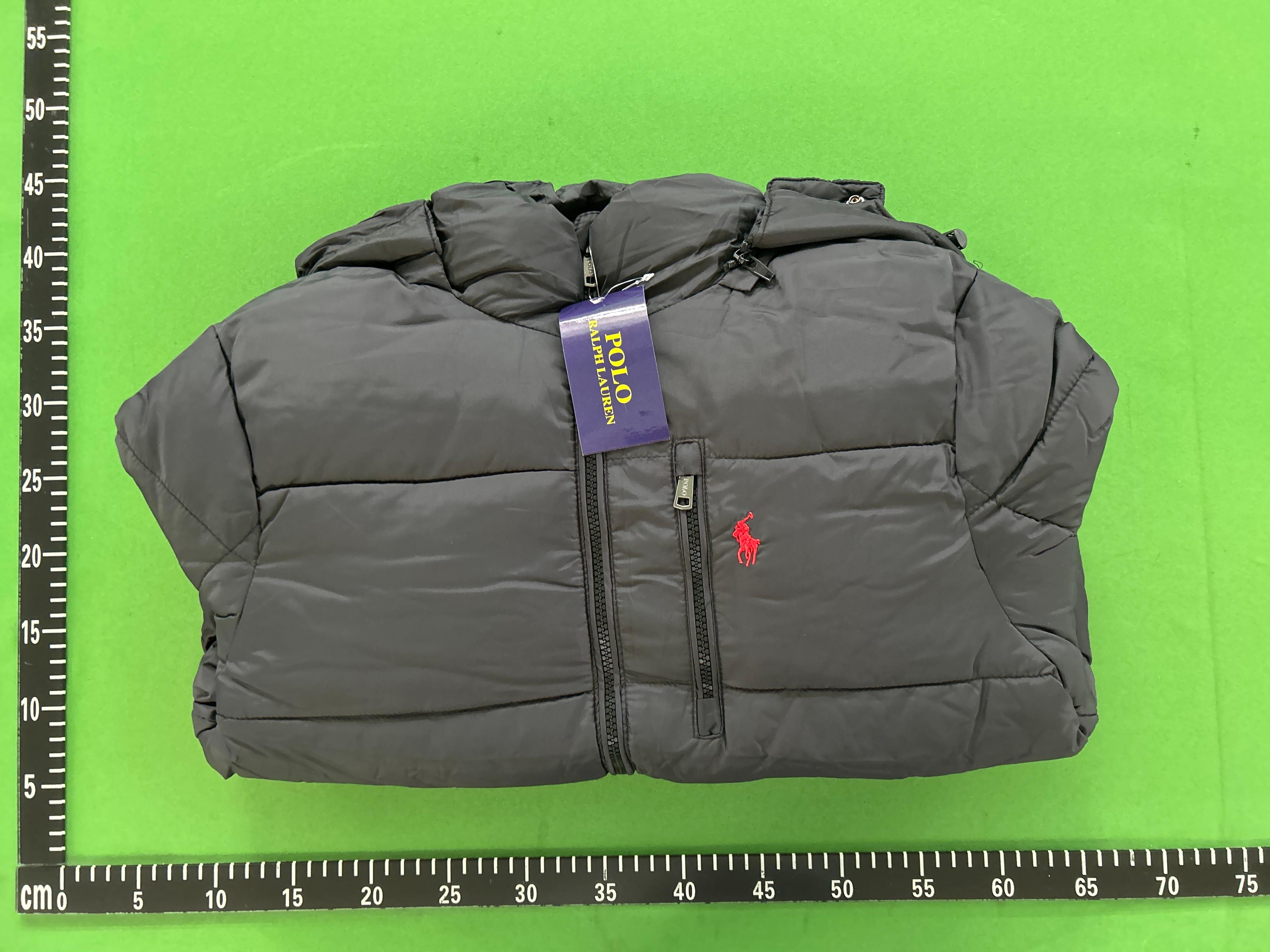 Foto QC 1 de Polo Ralph Lauren Puffer Jacket Detachable Hood Embroidered Pony Grey