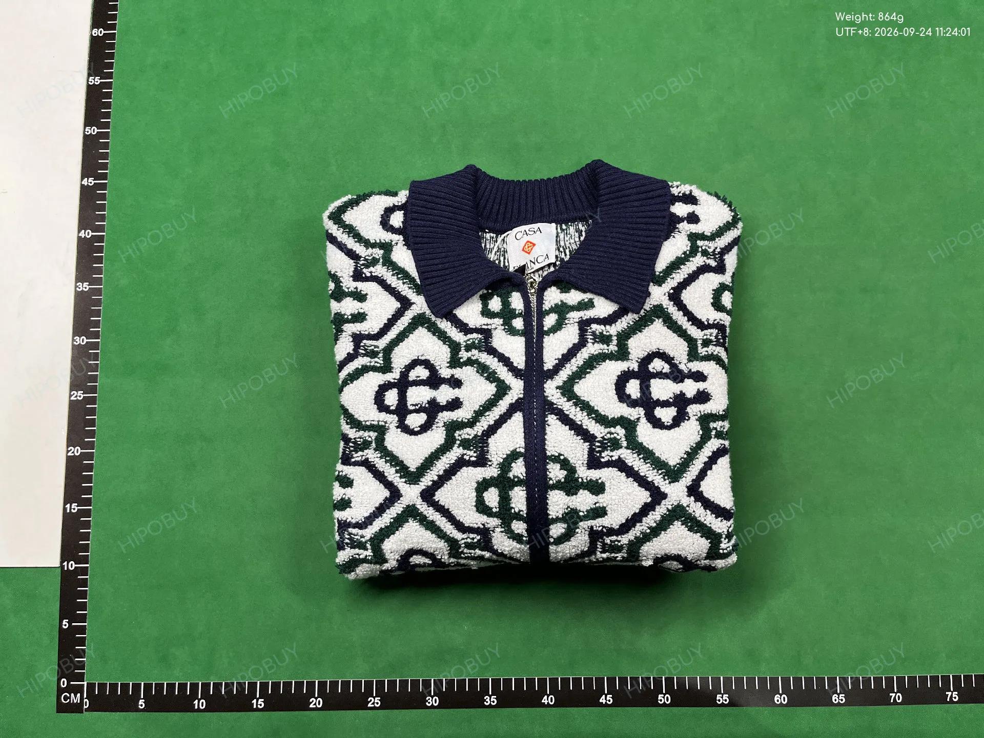 Foto QC 8 de Casablanca Shirt Checkered Knit Green