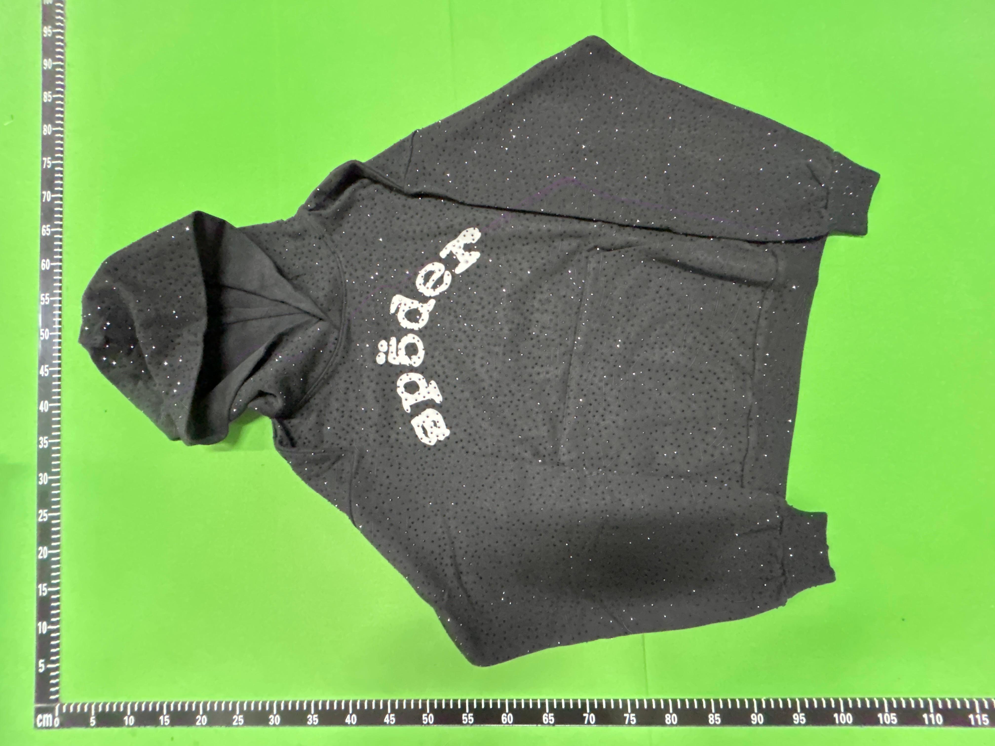 Foto QC 7 de Sp5der VVS Rhinestone Hoodie Black