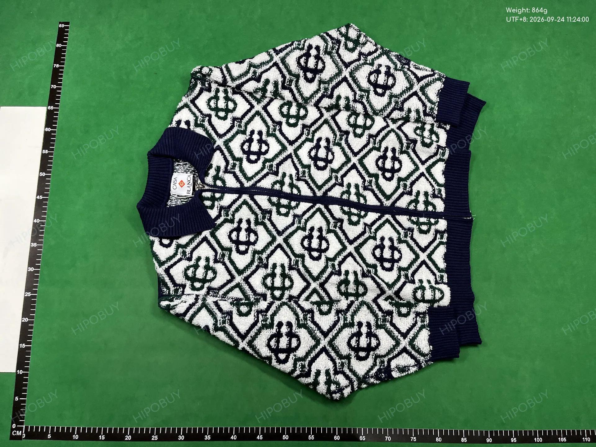 Foto QC 6 de Casablanca Shirt Checkered Knit Green