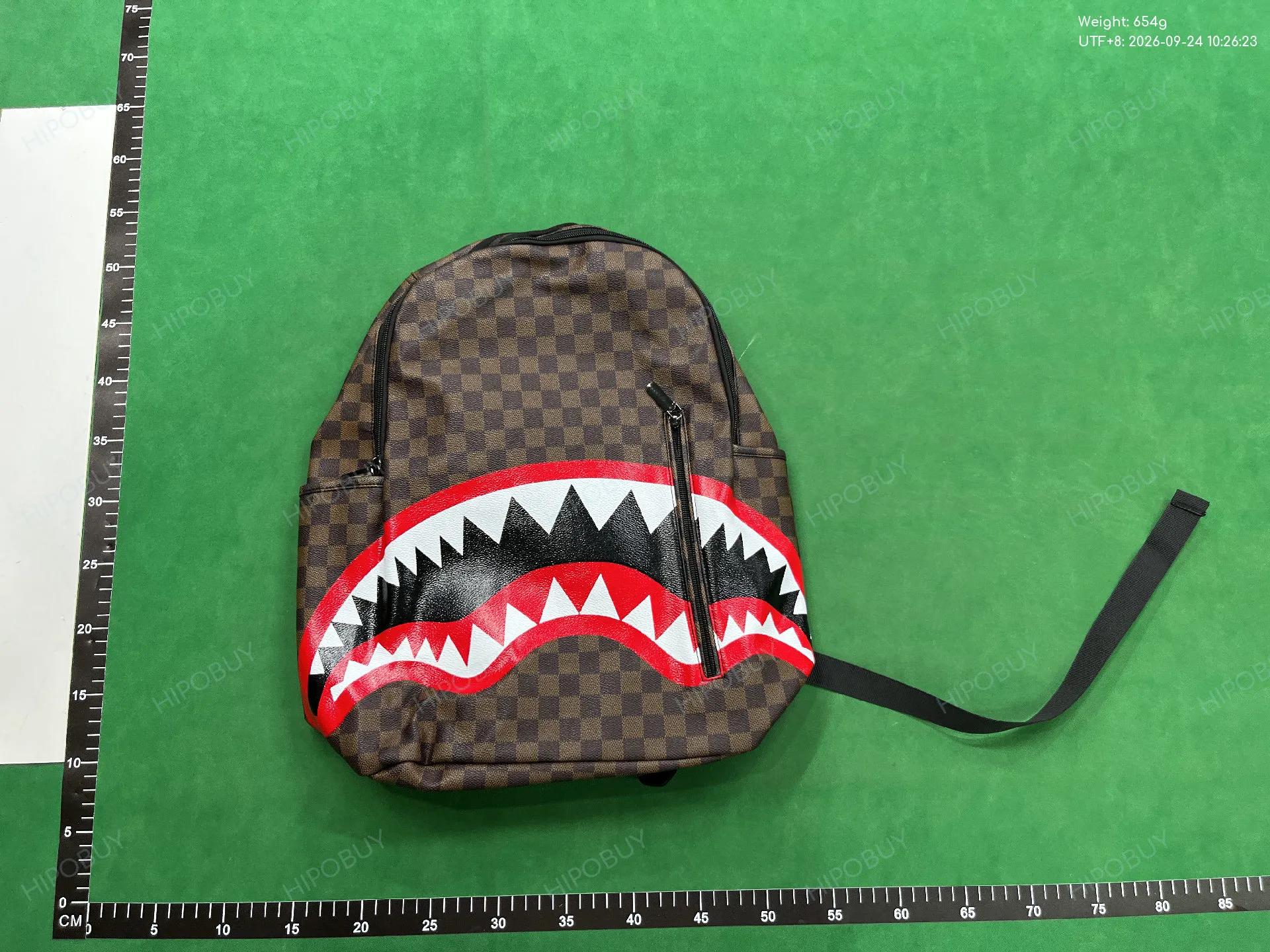 Foto QC 3 de Unbranded Shark Backpack Brown