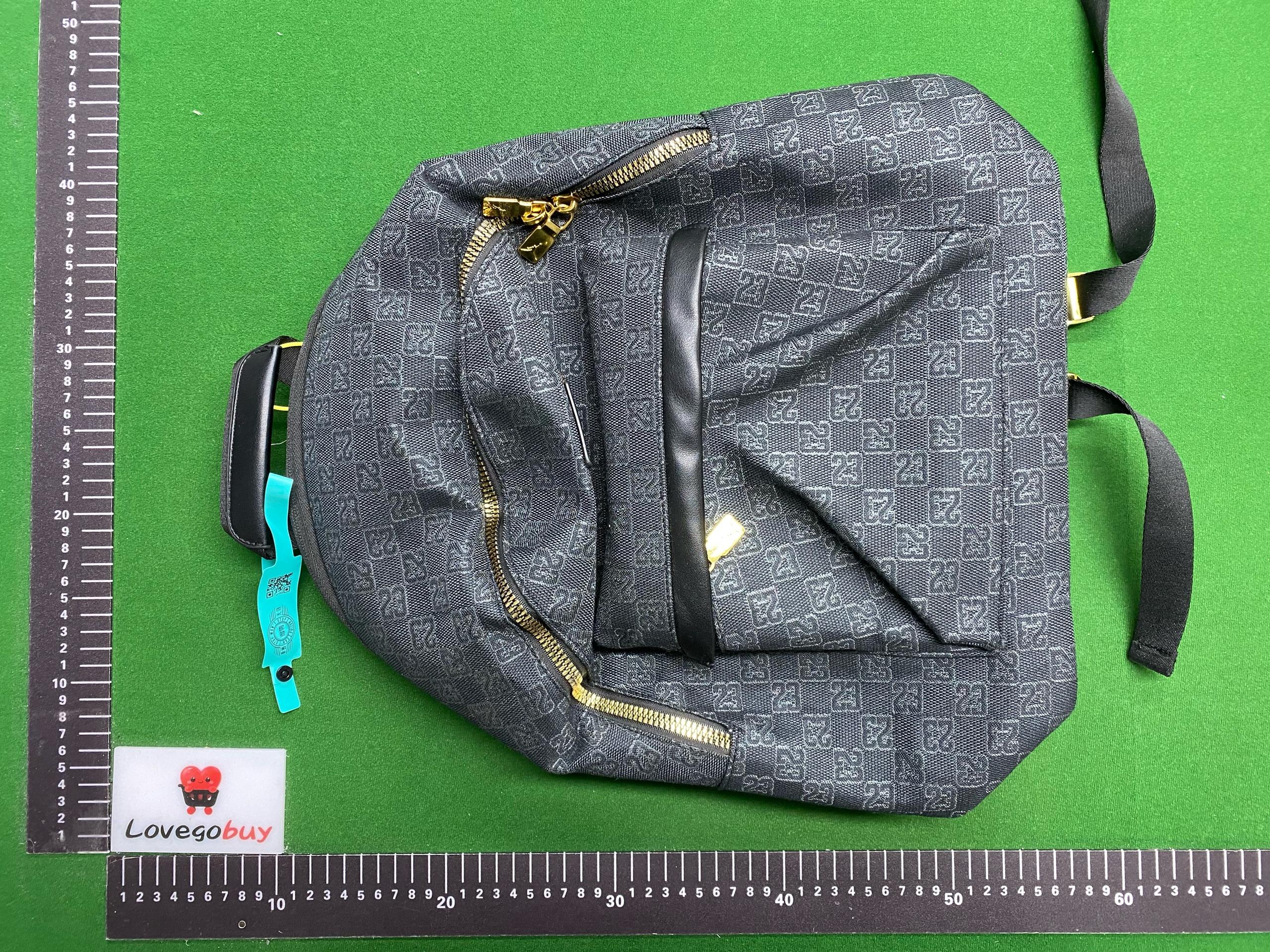 Foto QC 1 de Unbranded Checked Jacquard Backpack Turquoise