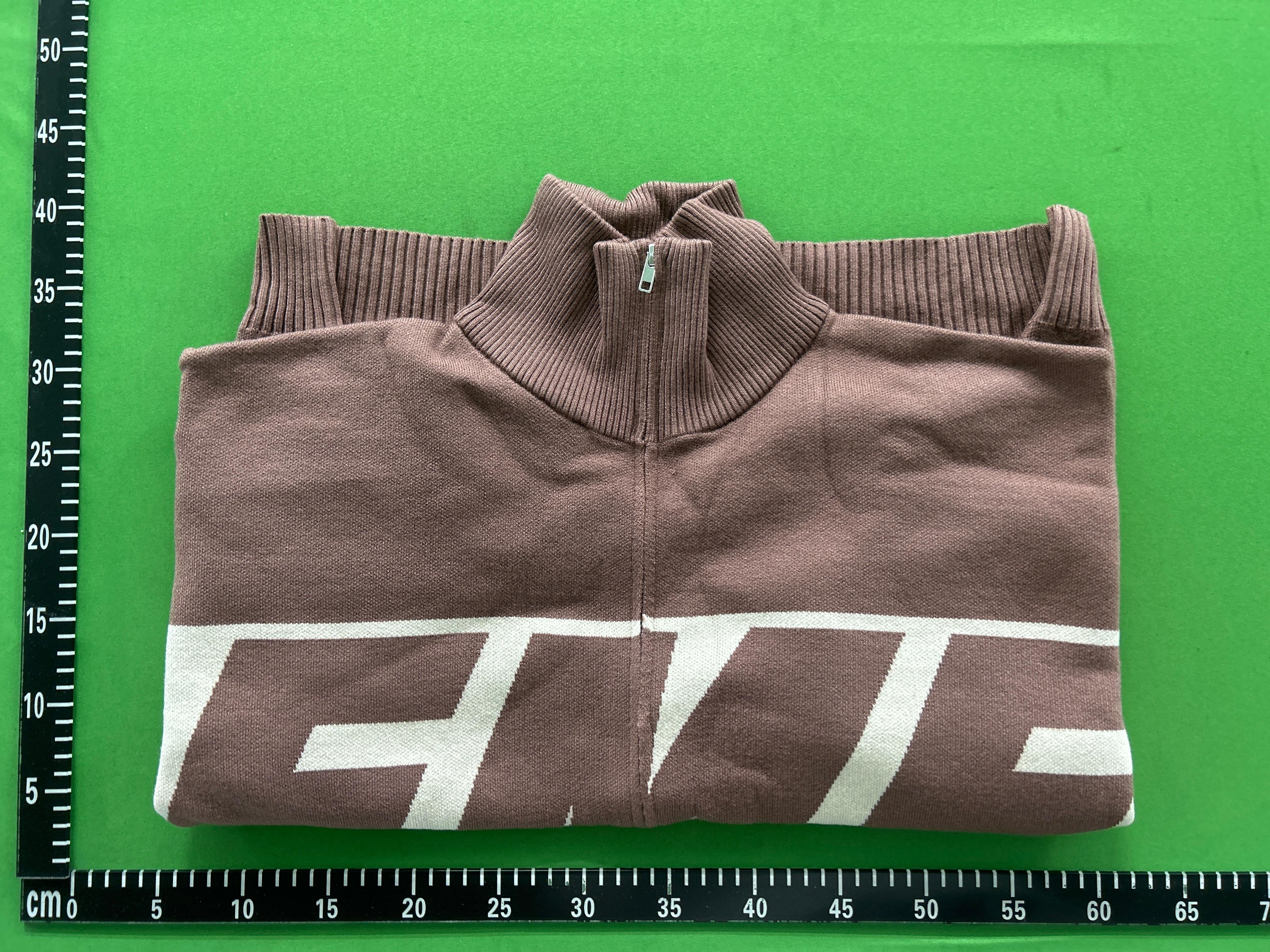 Foto QC 5 de Supreme Zip Sweater Logo Pattern Navy