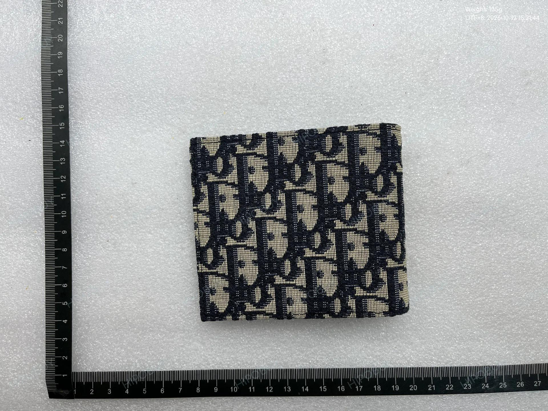 Foto QC 6 de Dior Bifold Wallet Dior Oblique Jacquard Black