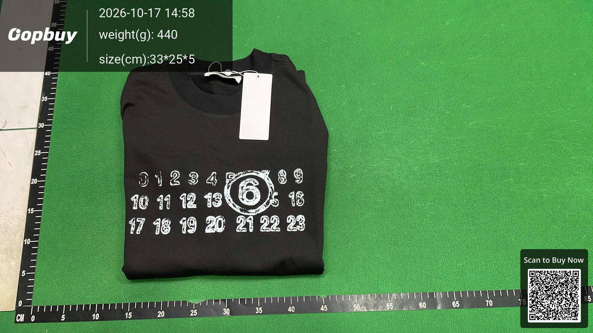 Foto QC 4 de MM6 Maison Margiela Numeric Signature Long Sleeve T-shirt White
