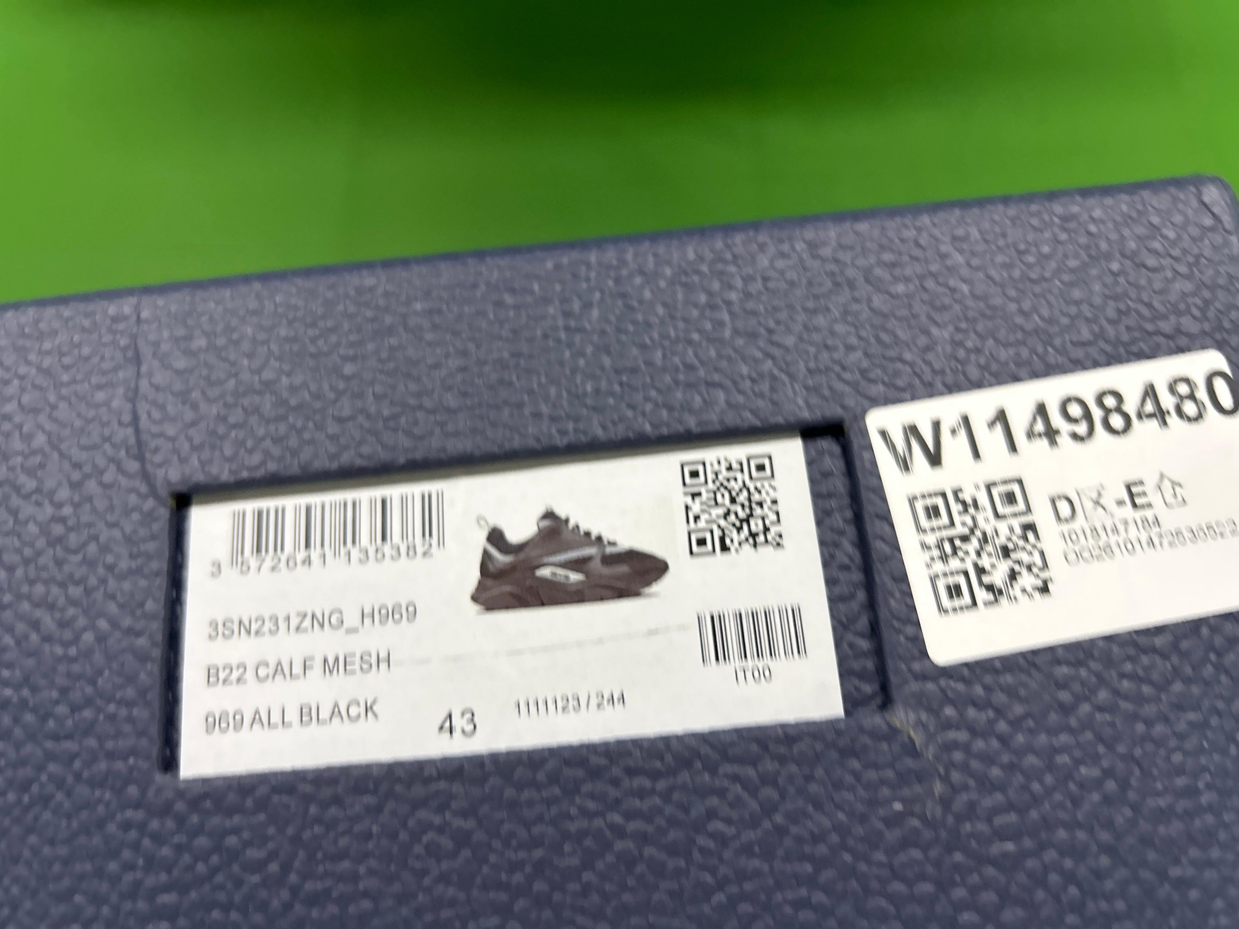 Foto QC 1 de Dior B22 Sneakers Mesh Leather Black White