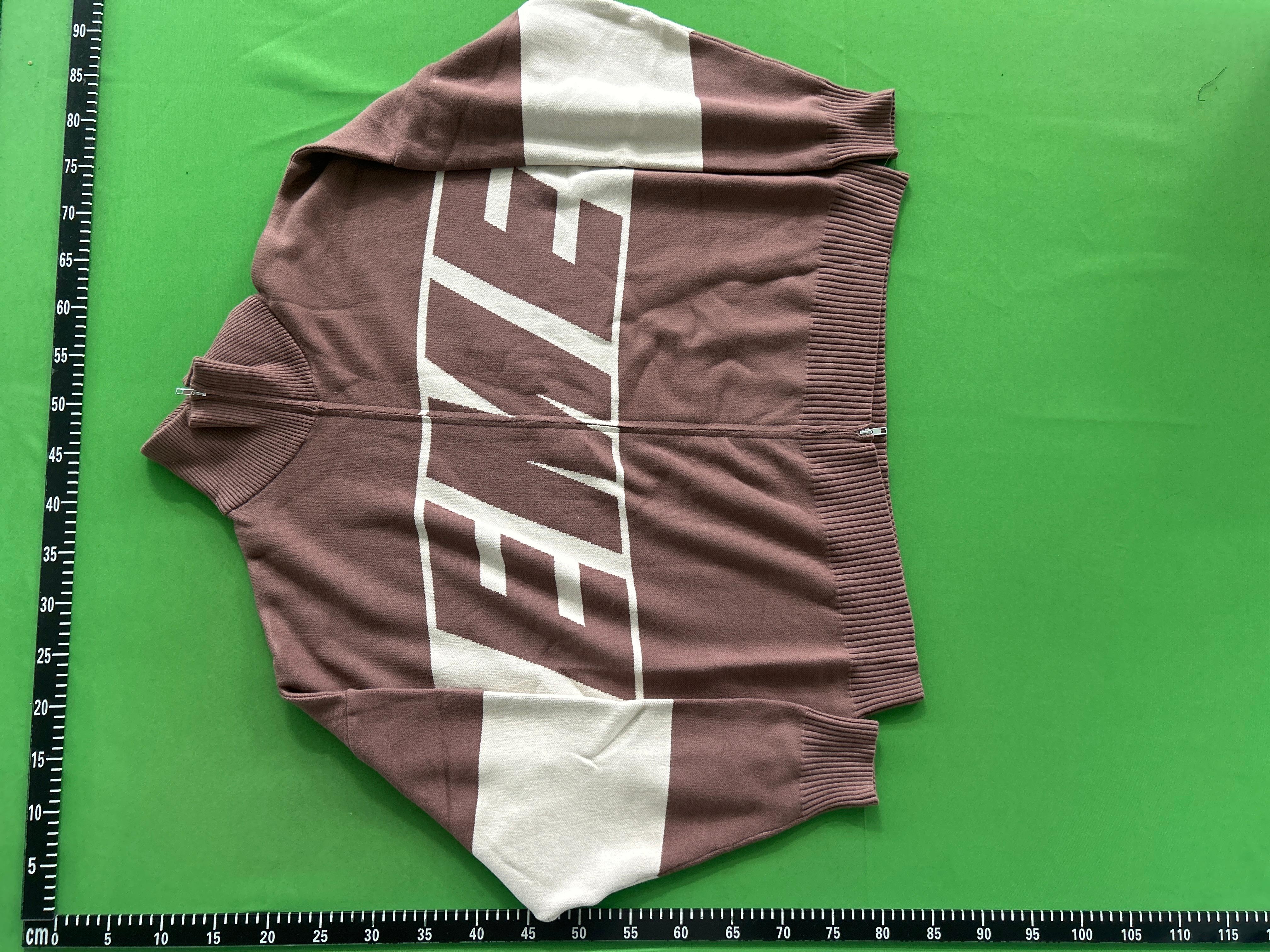 Foto QC 7 de Supreme Zip Sweater Logo Pattern Navy