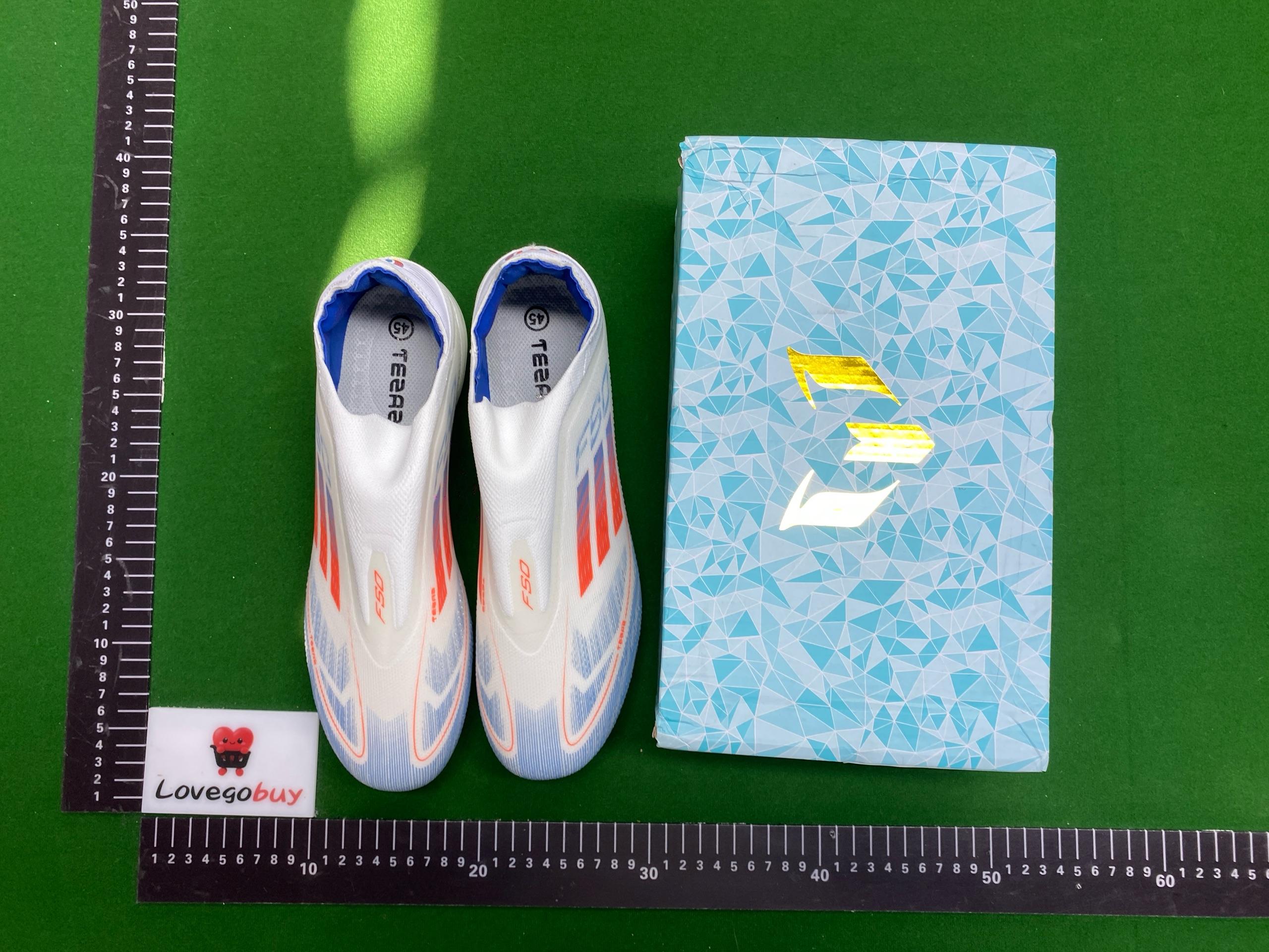 Foto QC 7 de adidas F50 League Laceless Turf Soccer Shoes White