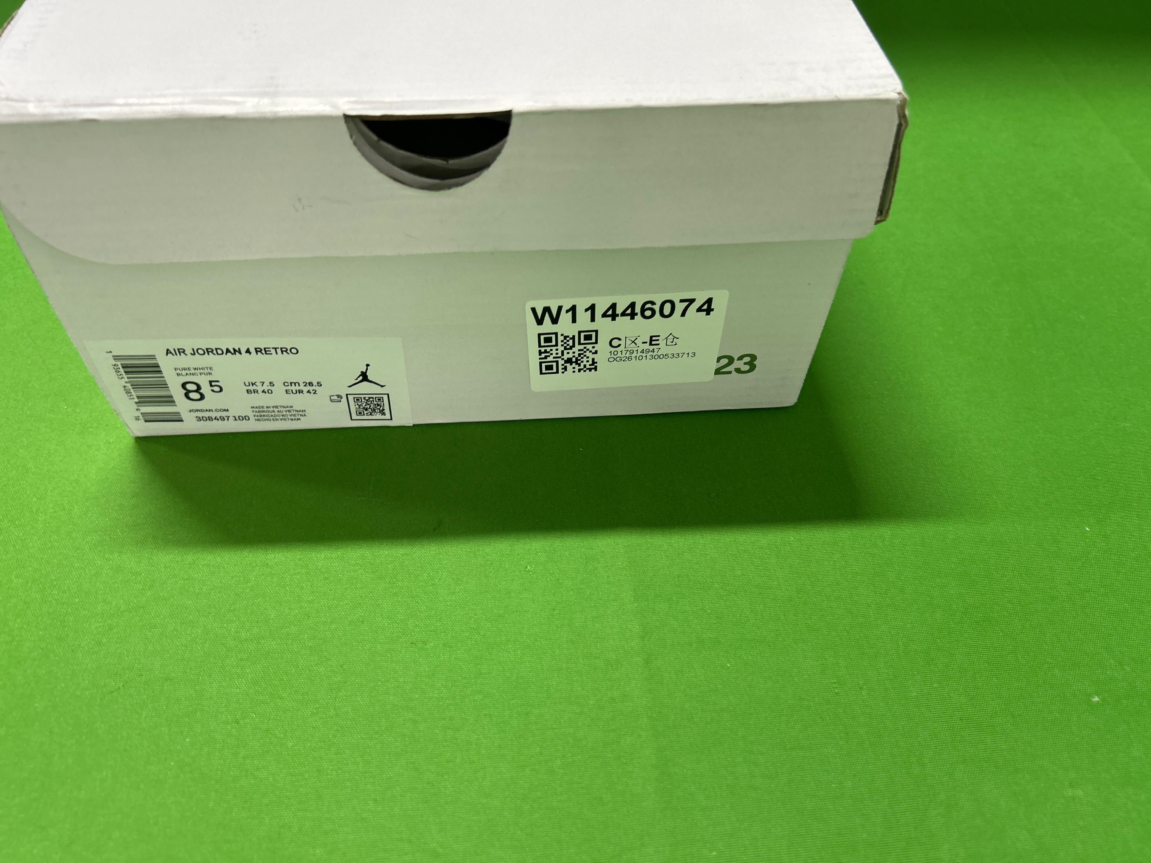Foto QC 1 de Jordan 4 Retro Off-White Sail CV9388-100