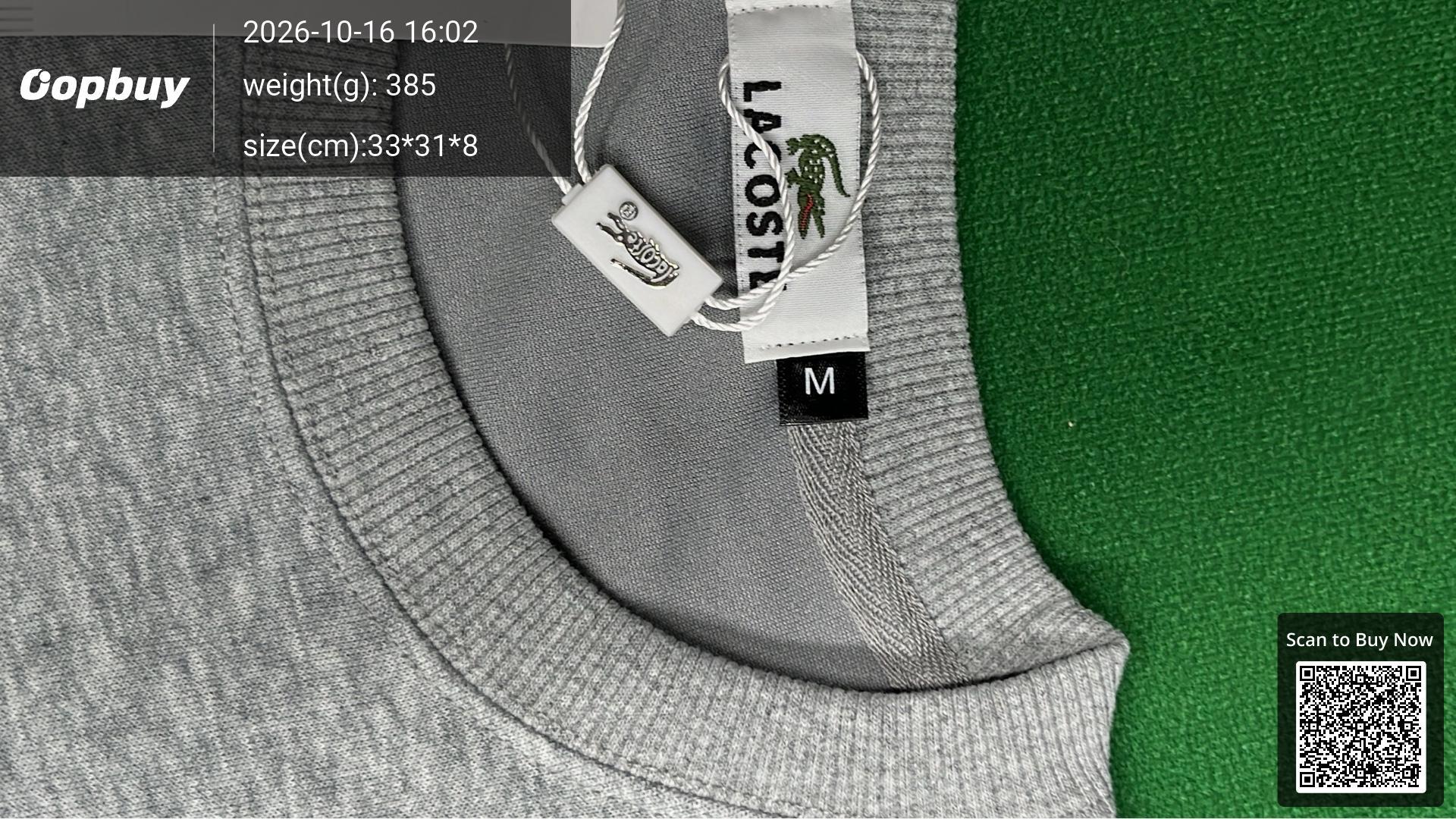 Foto QC 5 de Lacoste Crewneck Sweater Logo Black