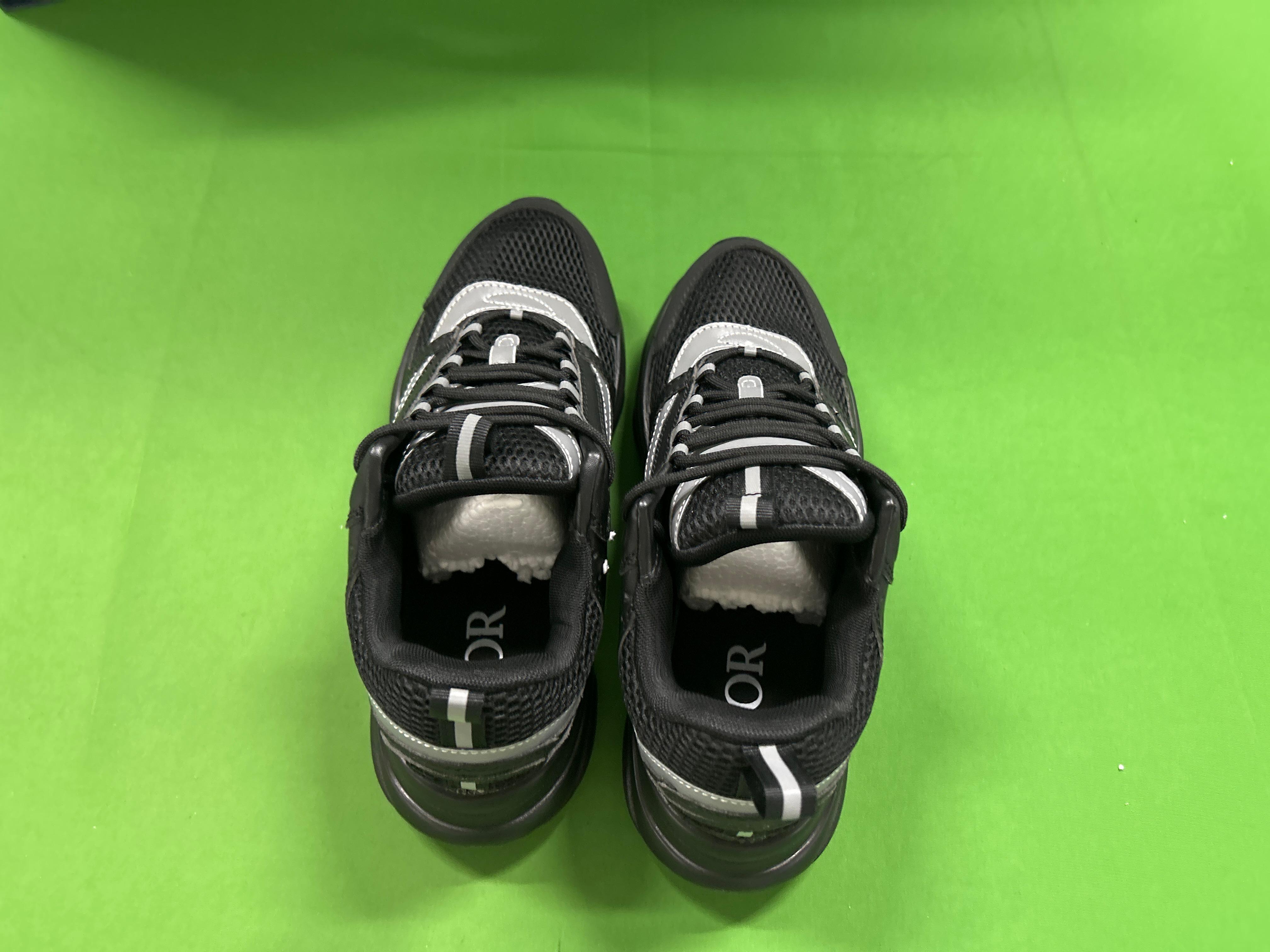 Foto QC 3 de Dior B22 Sneakers Mesh Leather Black White