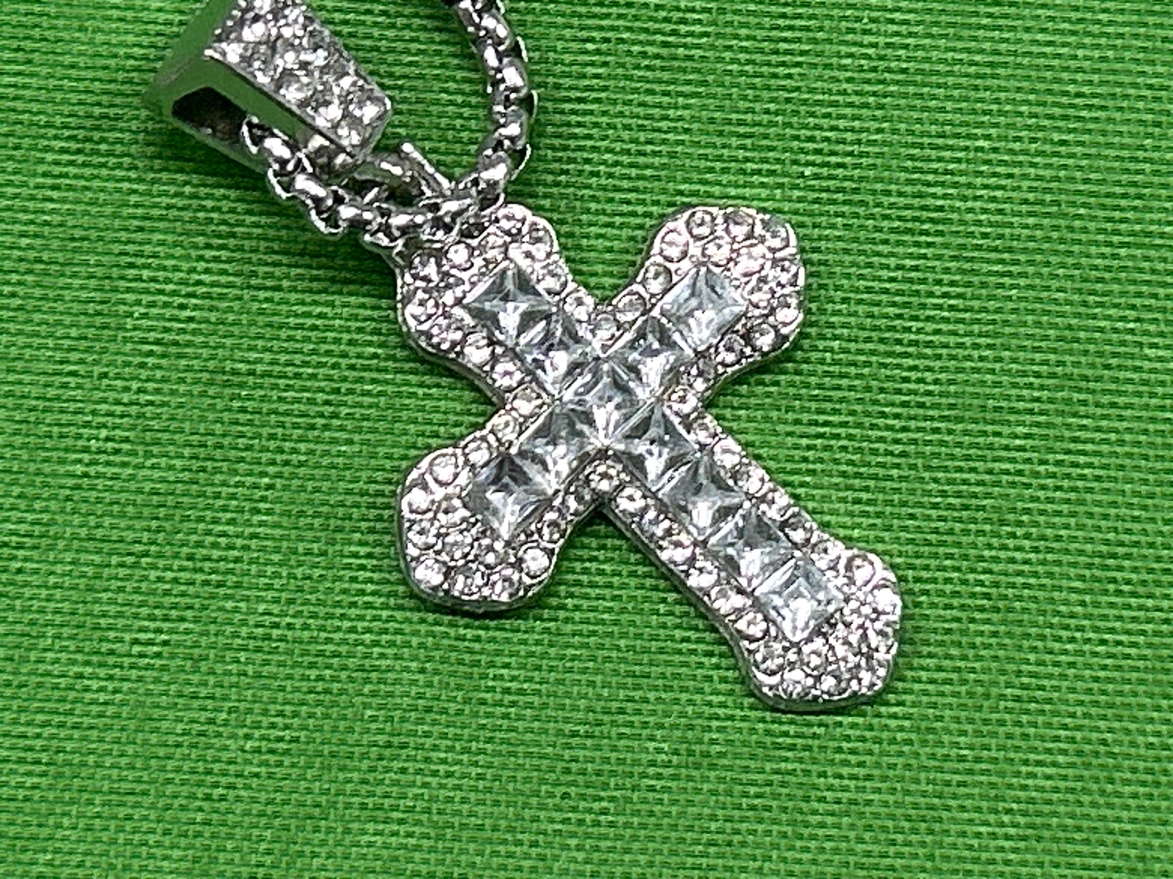 Foto QC 2 de Other Cross Necklace Titanium Steel Silver