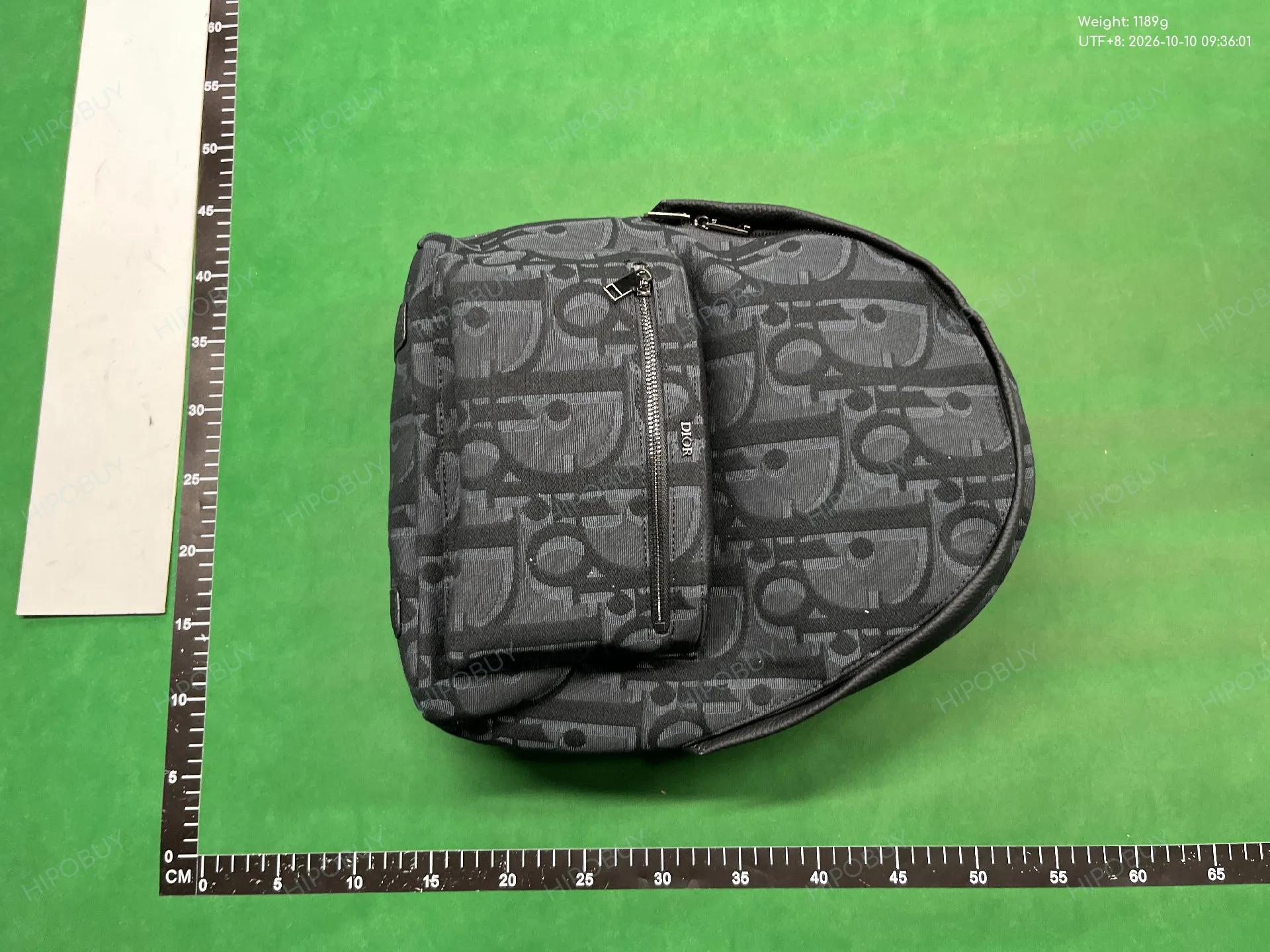 Foto QC 6 de Dior Rider Backpack Beige and Black Dior Oblique Jacquard