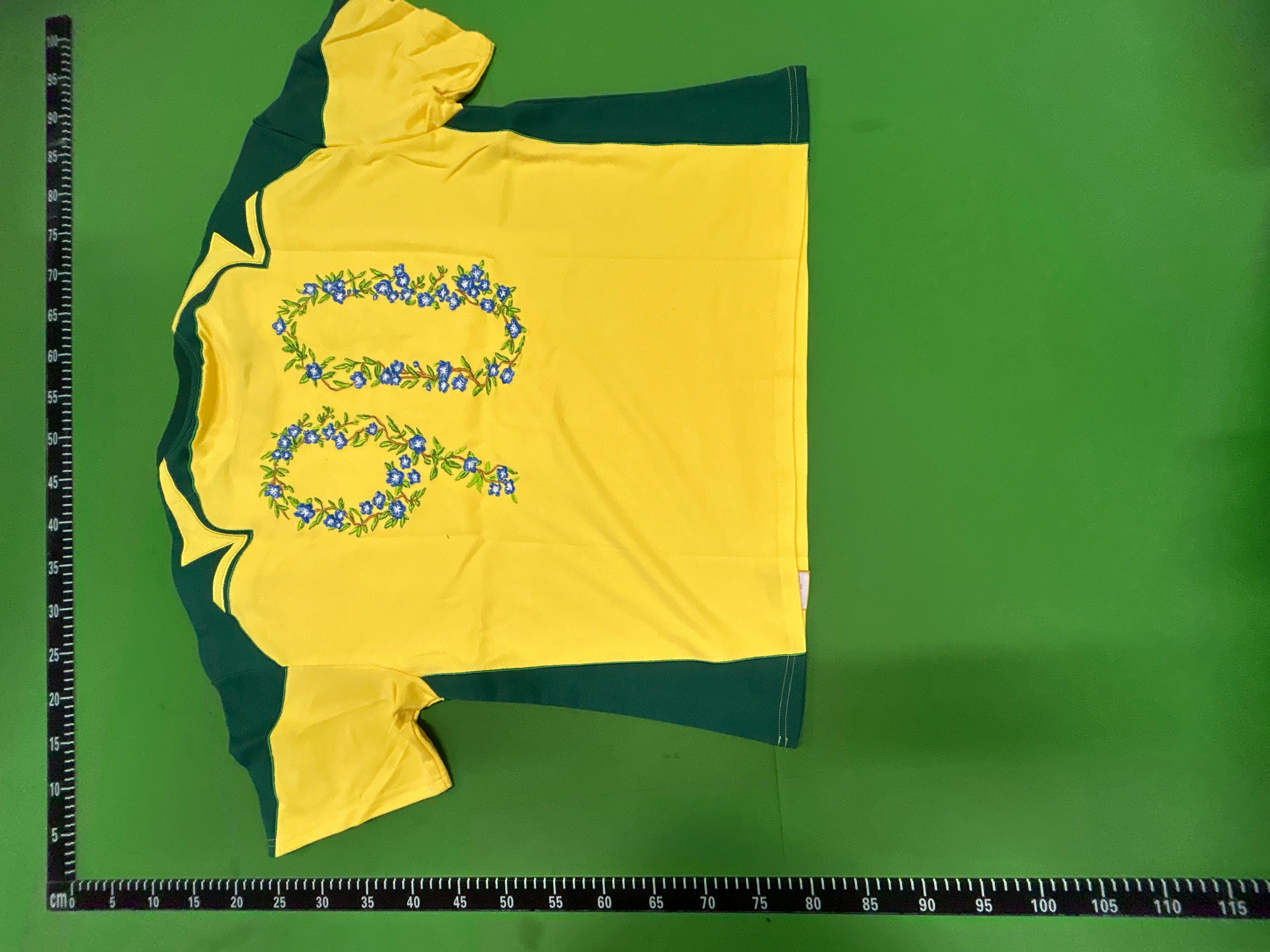 Foto QC 4 de Vescartes x Brazil Retro 2004/05 Home Floral Total 90 Jersey Yellow/Green