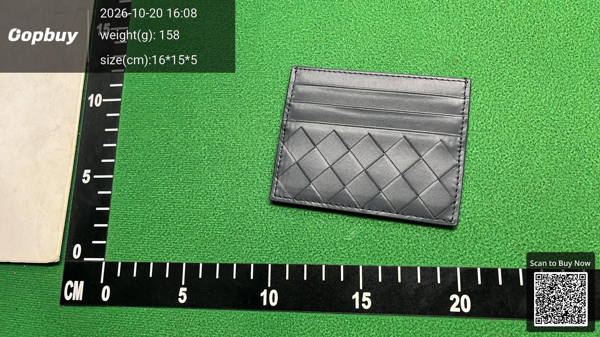 Foto QC 1 de Bottega Veneta Card Case Intrecciato Leather Dark Brown